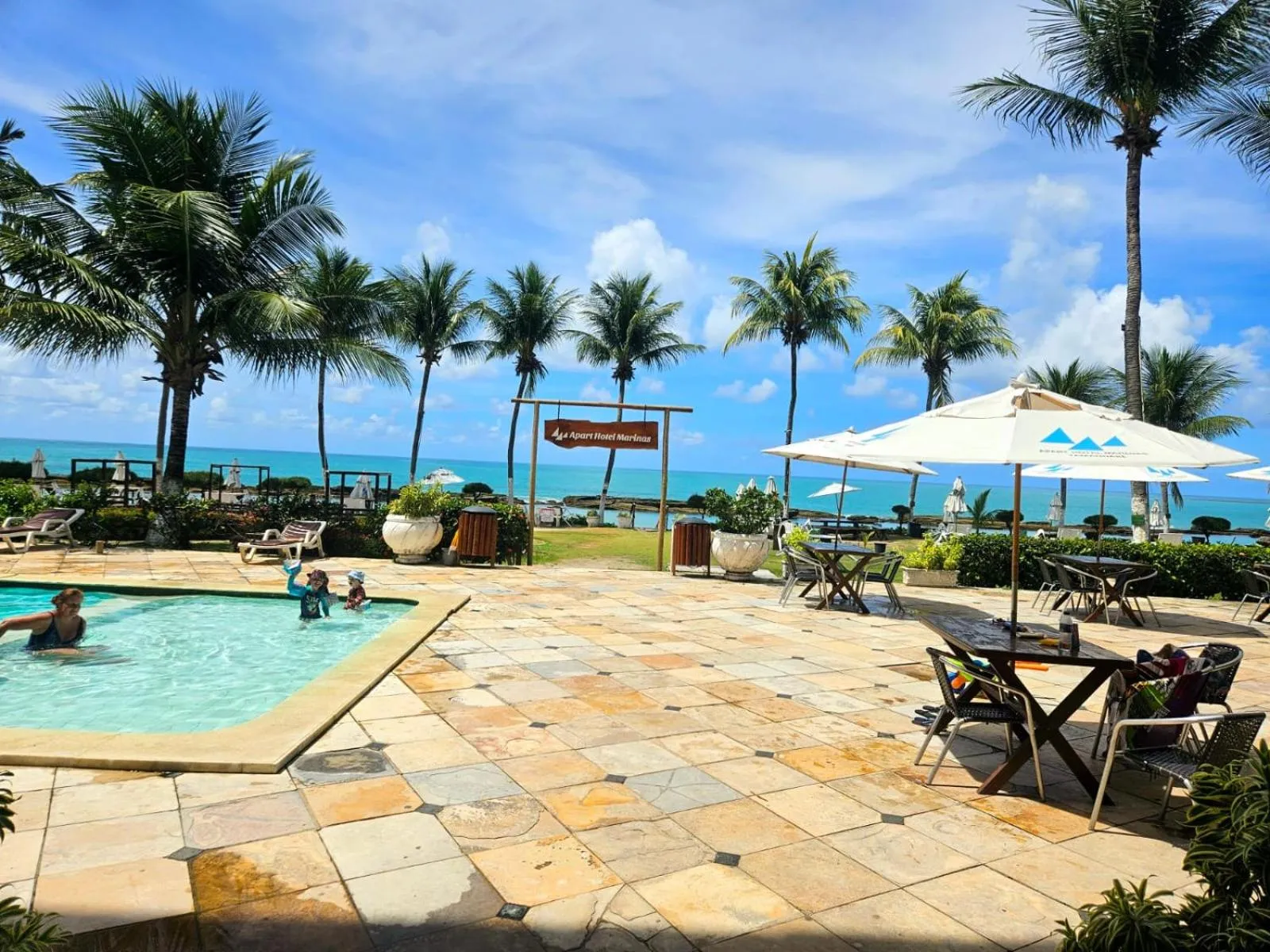 Swimming pool in Apartamentos Hotel Marinas