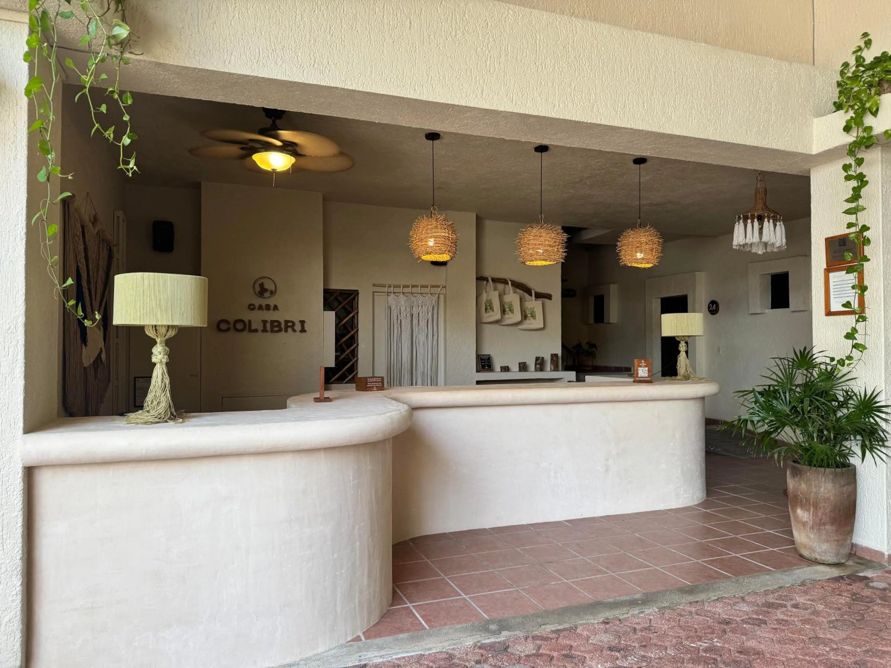 Lobby or reception in Hotel Casa Colibri