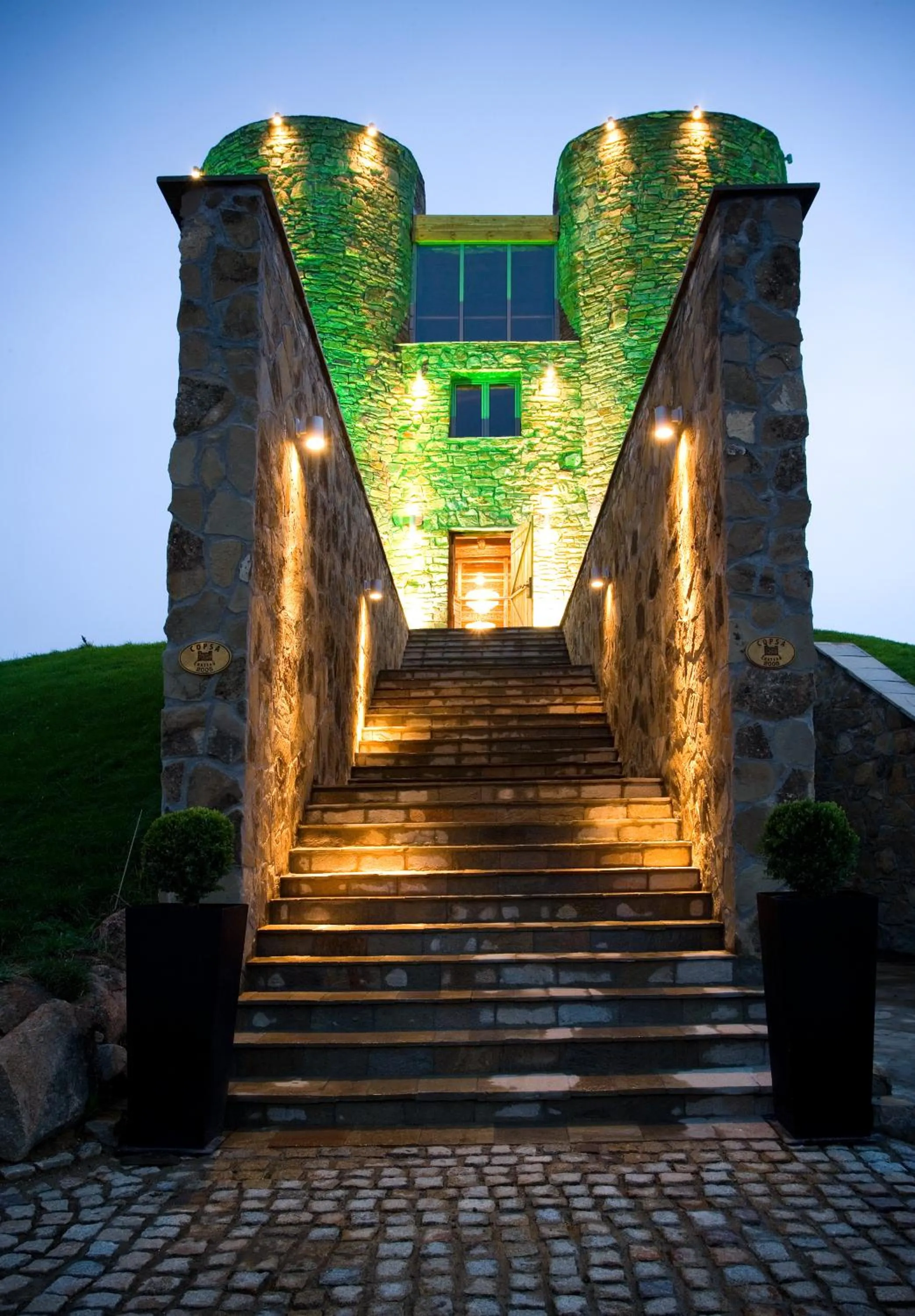 Facade/entrance in Chateau Copsa Complex