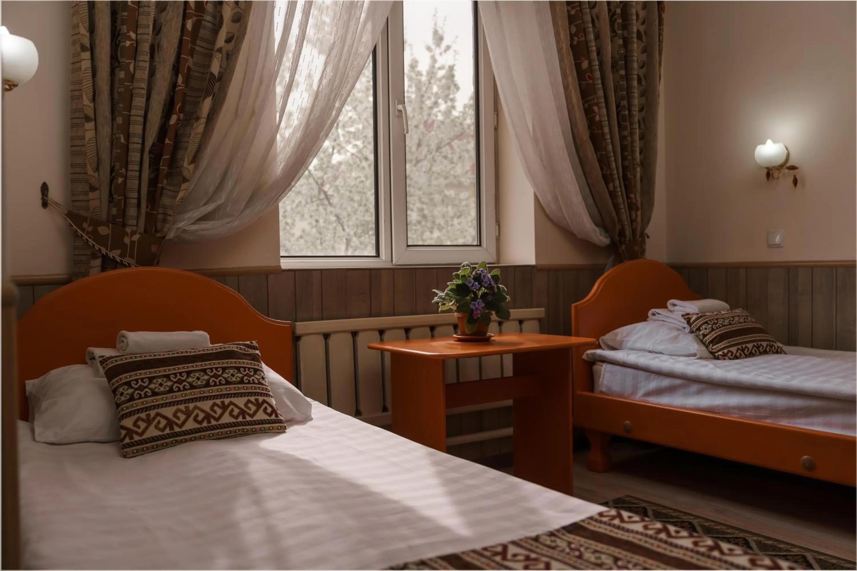 Bed in Alpinist Hotel