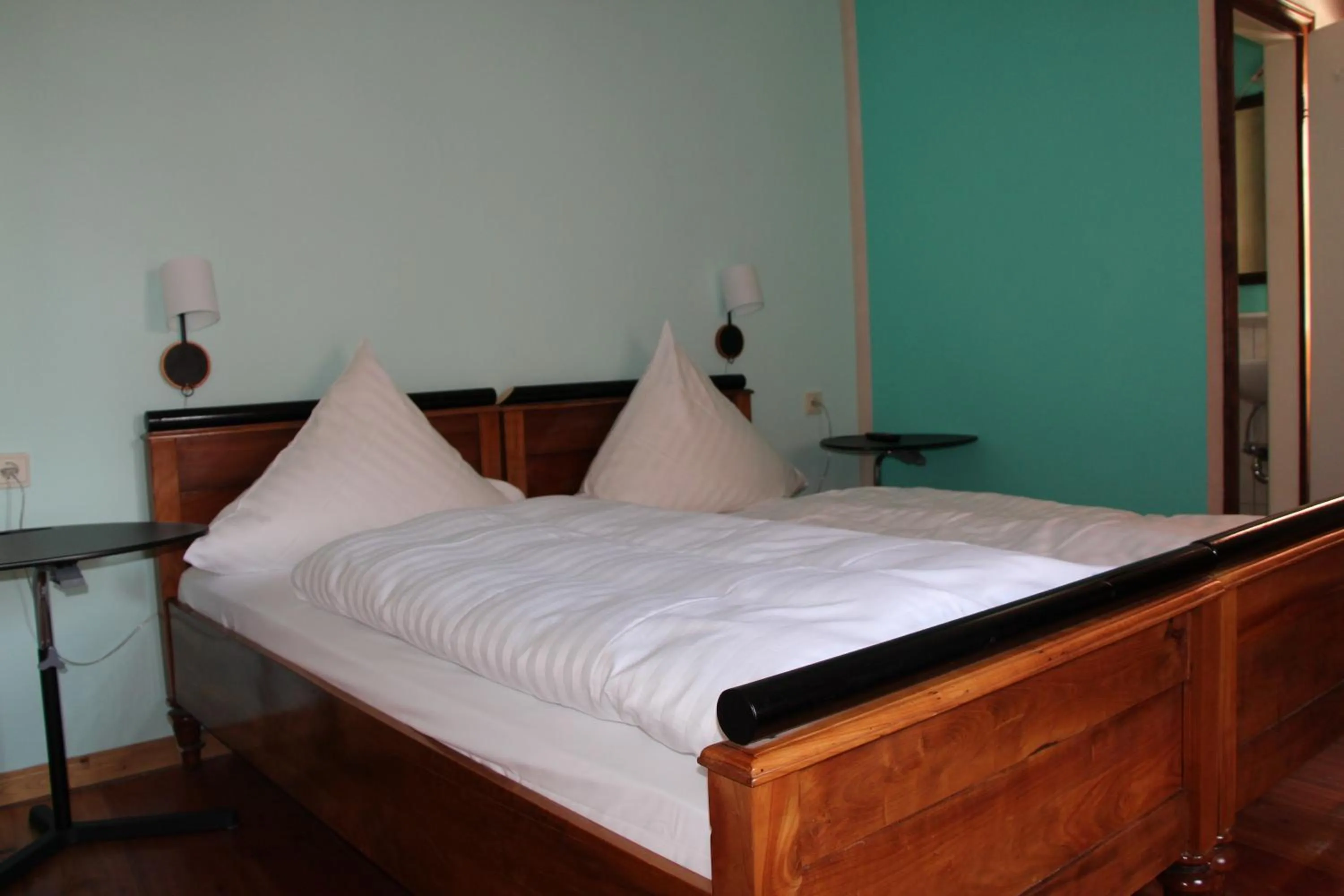 Bed in Hotel Turmdieb