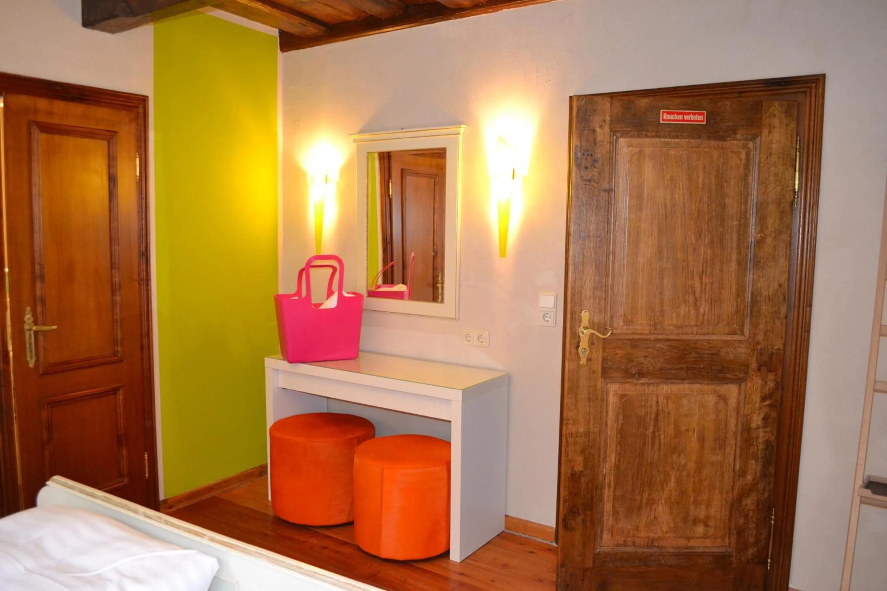 Decorative detail, Bed in Hotel Turmdieb