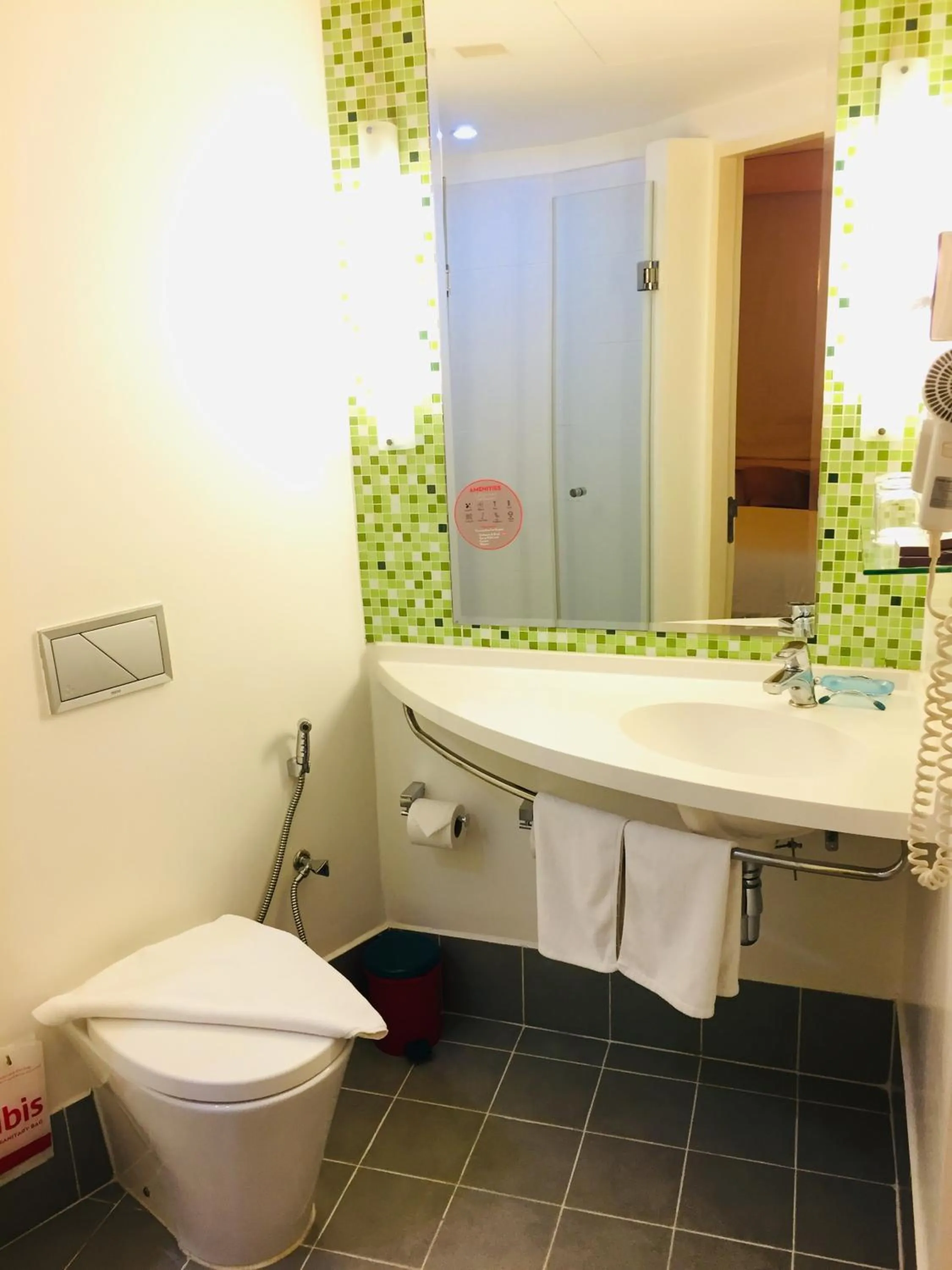 Bathroom in ibis Vientiane Nam Phu