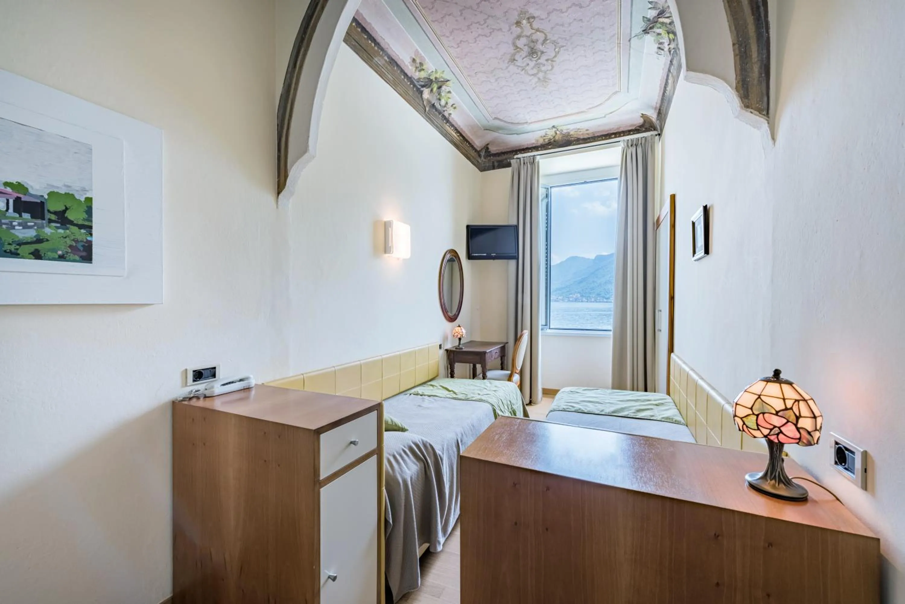 Decorative detail, Bed in Villa Belvedere Como Lake Relais