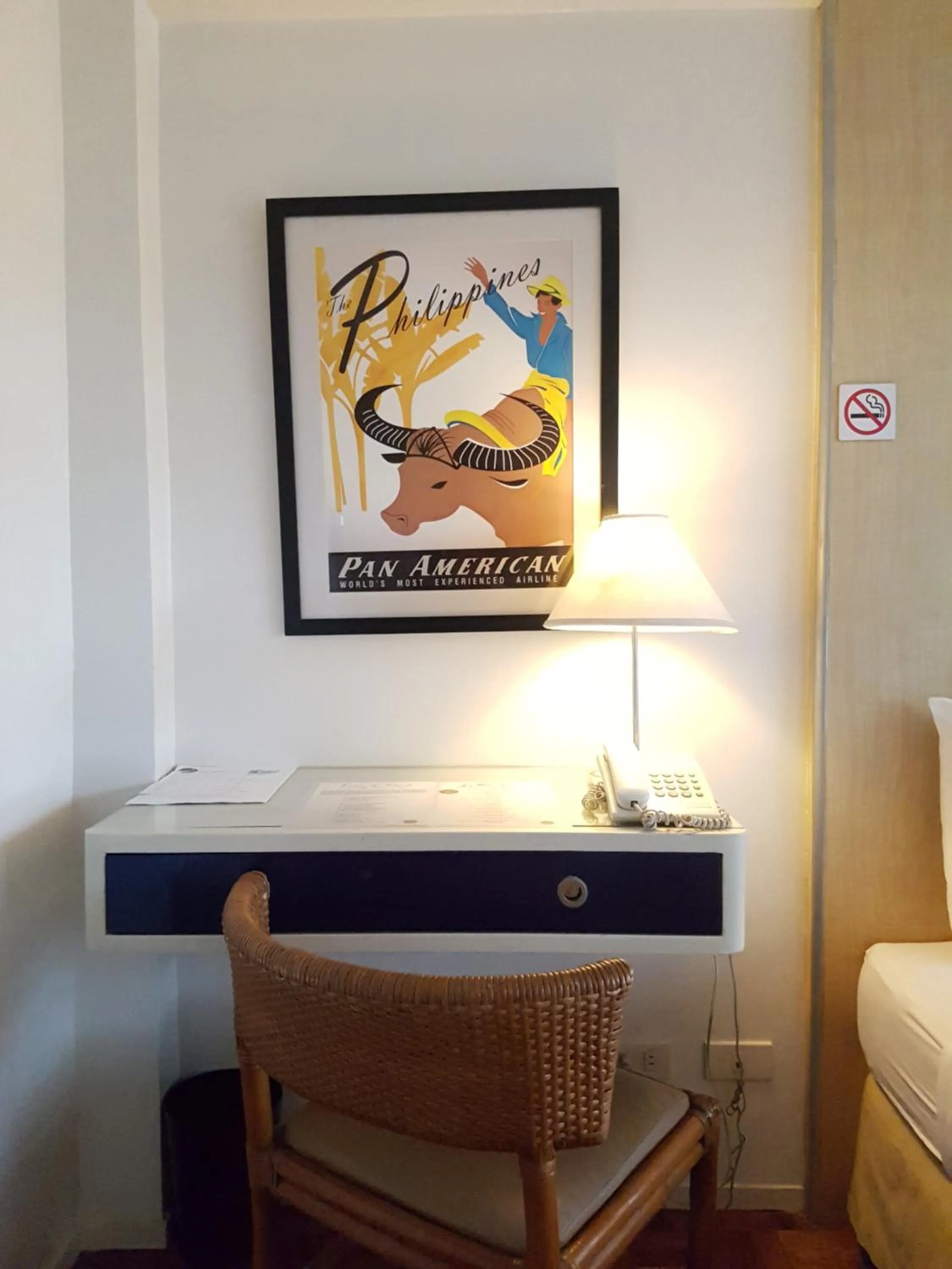 Seating area in The Clipper Hotel, Poblacion Makati