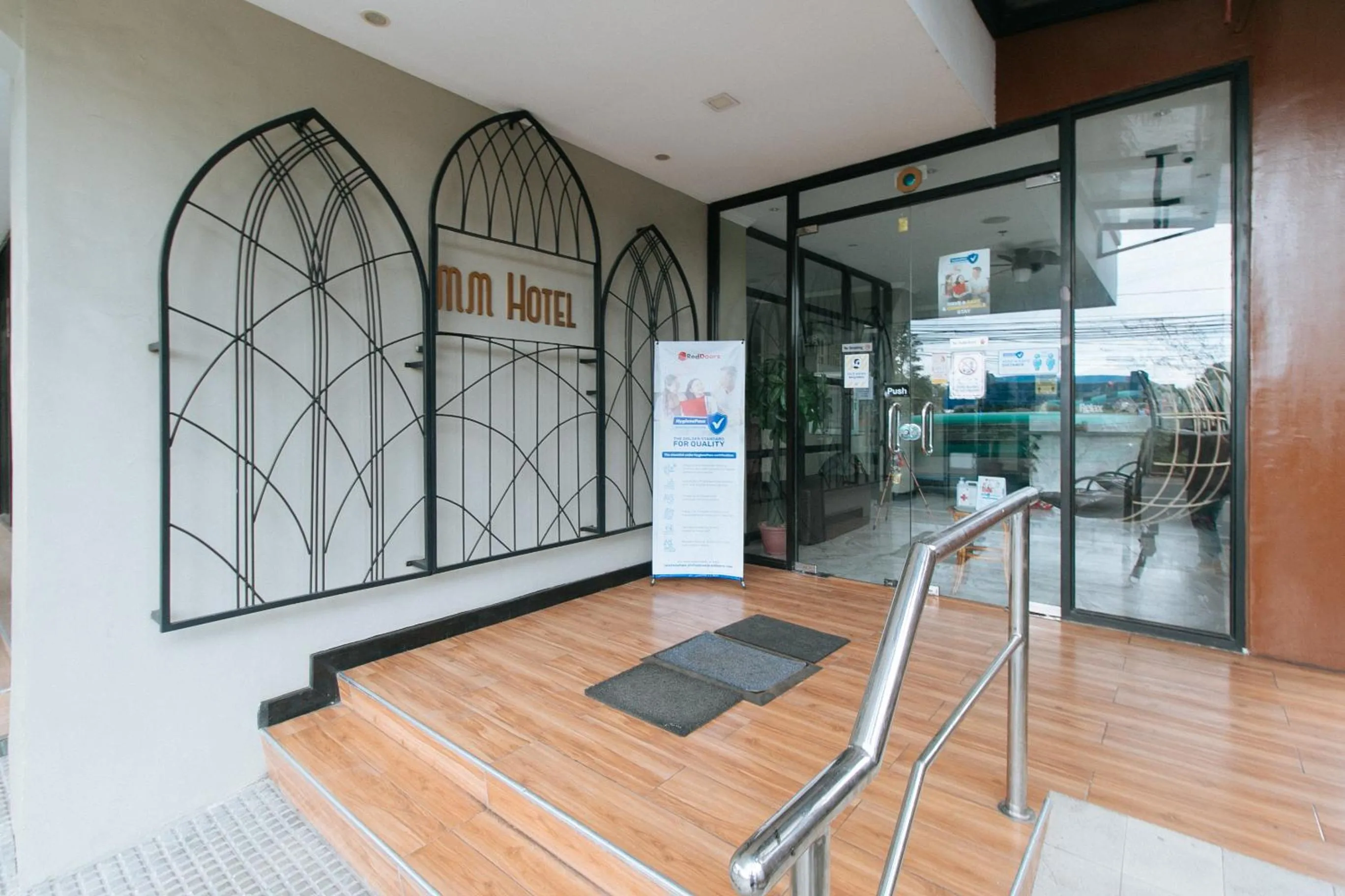 Facade/entrance in RedDoorz Plus at MM Hotel Las Pinas former RedDoorz Plus Near Bamboo Organ
