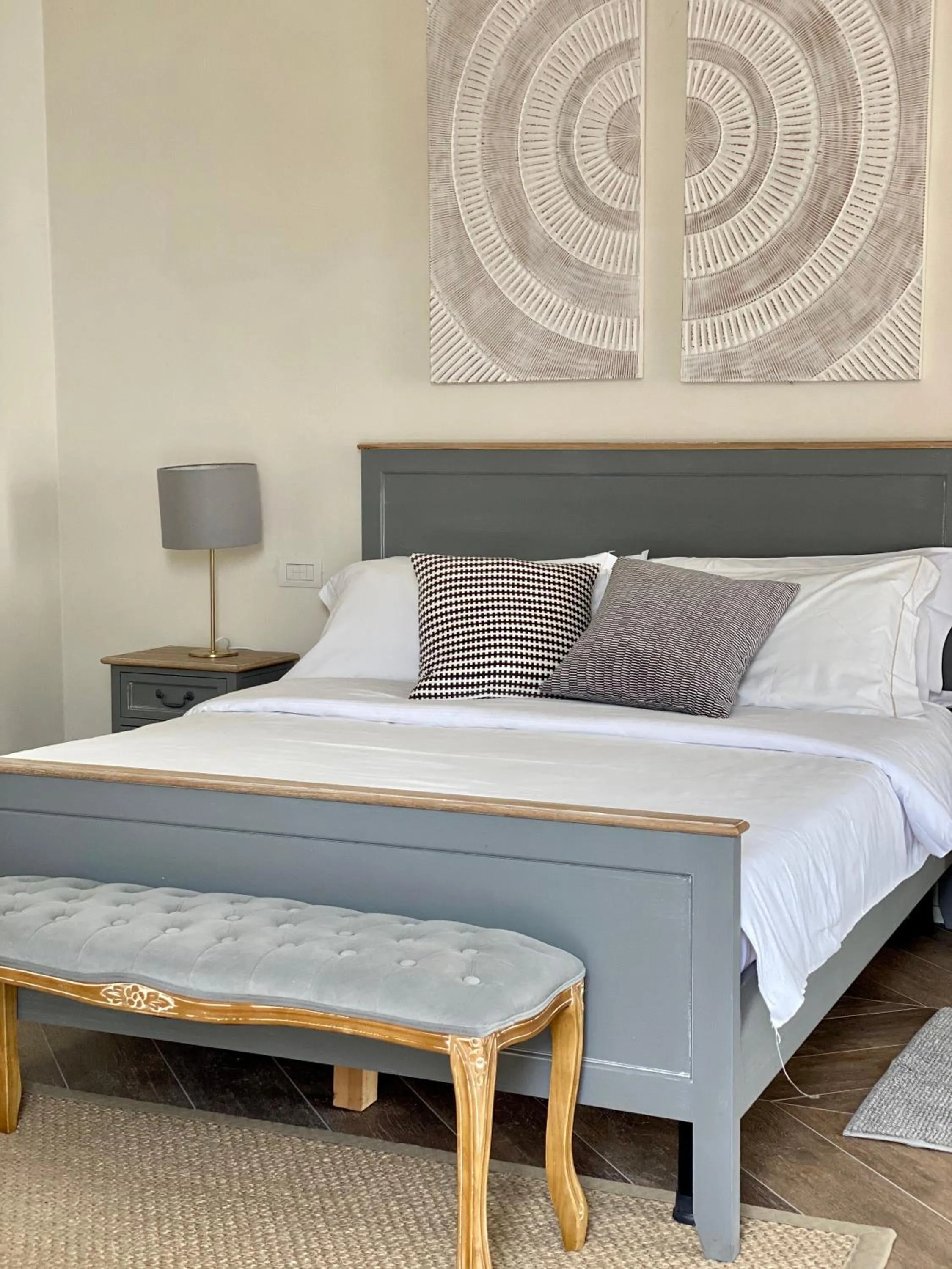 Bed in Villa Pioppi Hotel