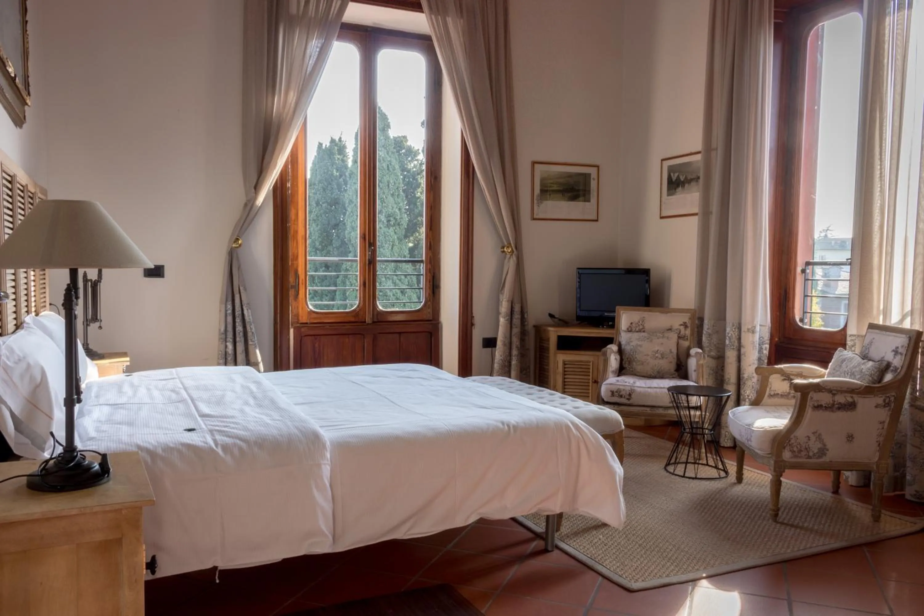 Bed in Villa Pioppi Hotel