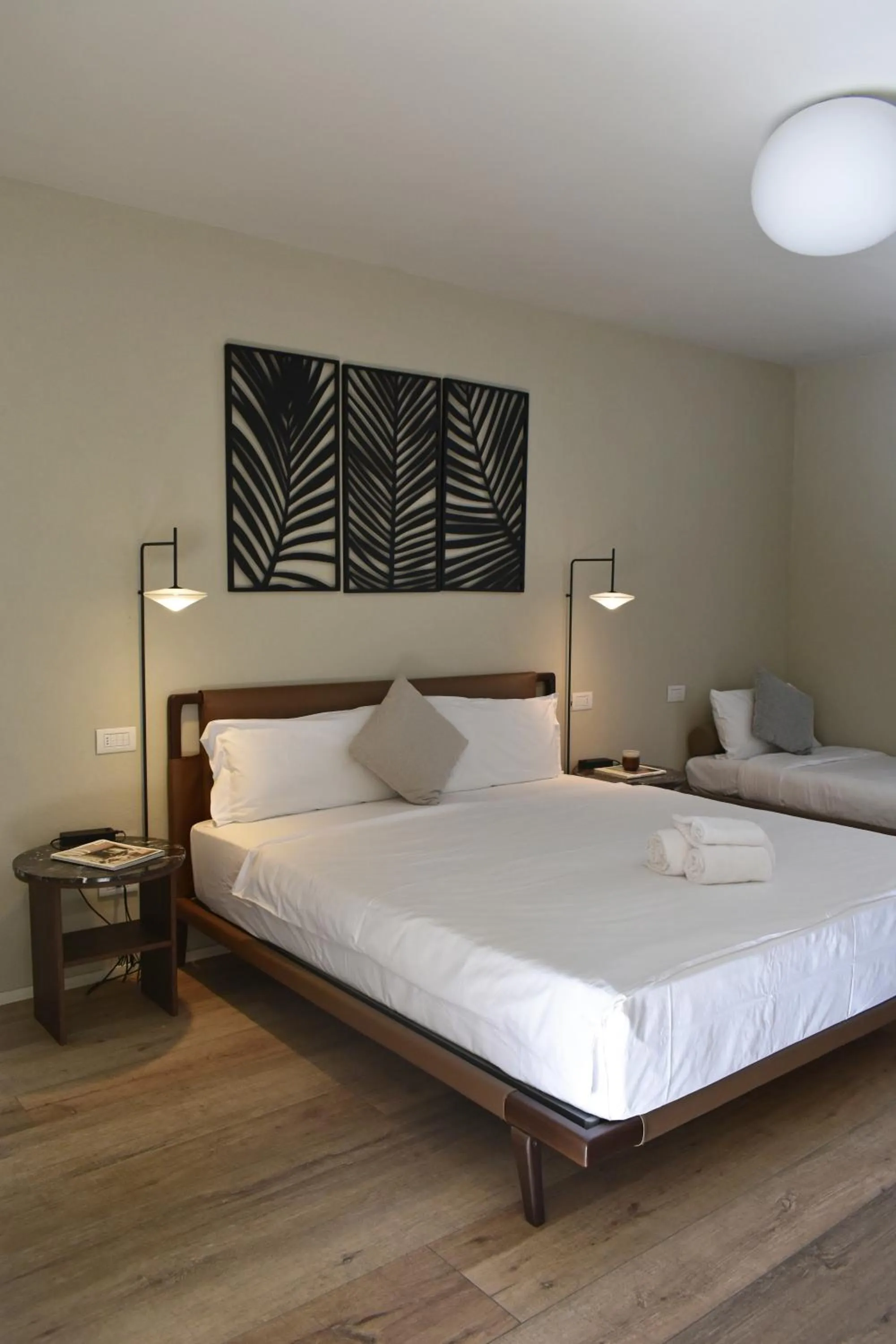 Bed in Villa Pioppi Hotel