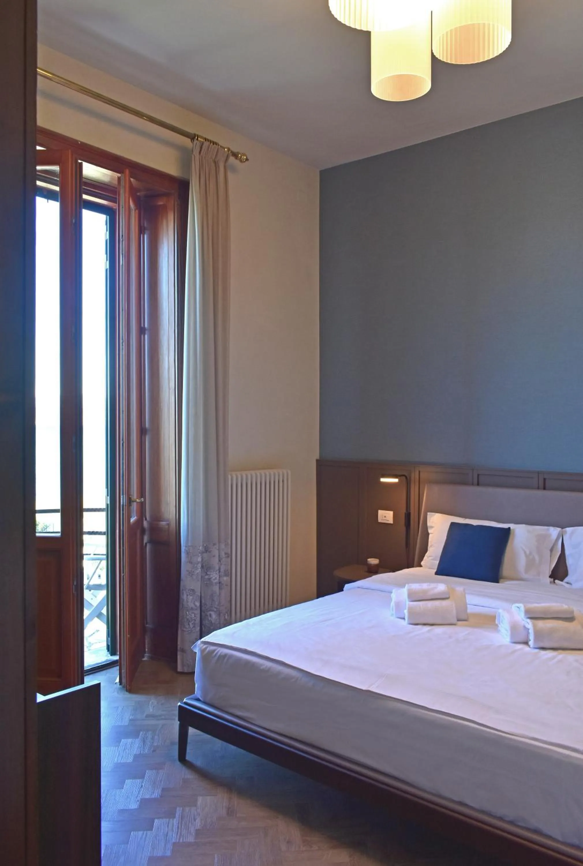 Bed in Villa Pioppi Hotel