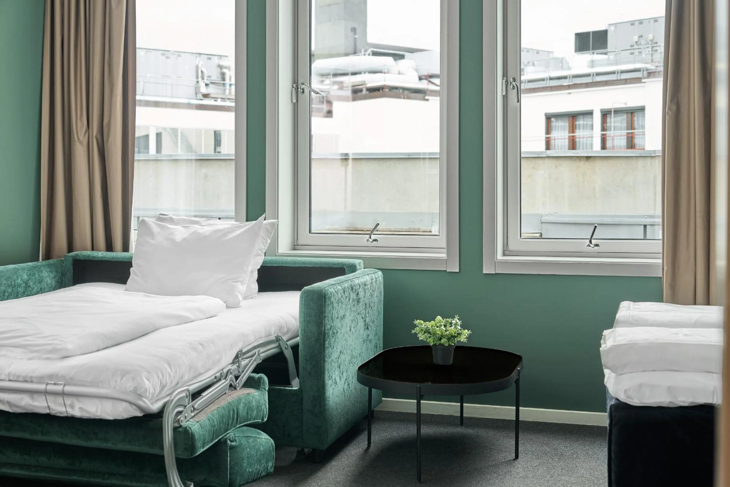 Bed in Smarthotel Oslo