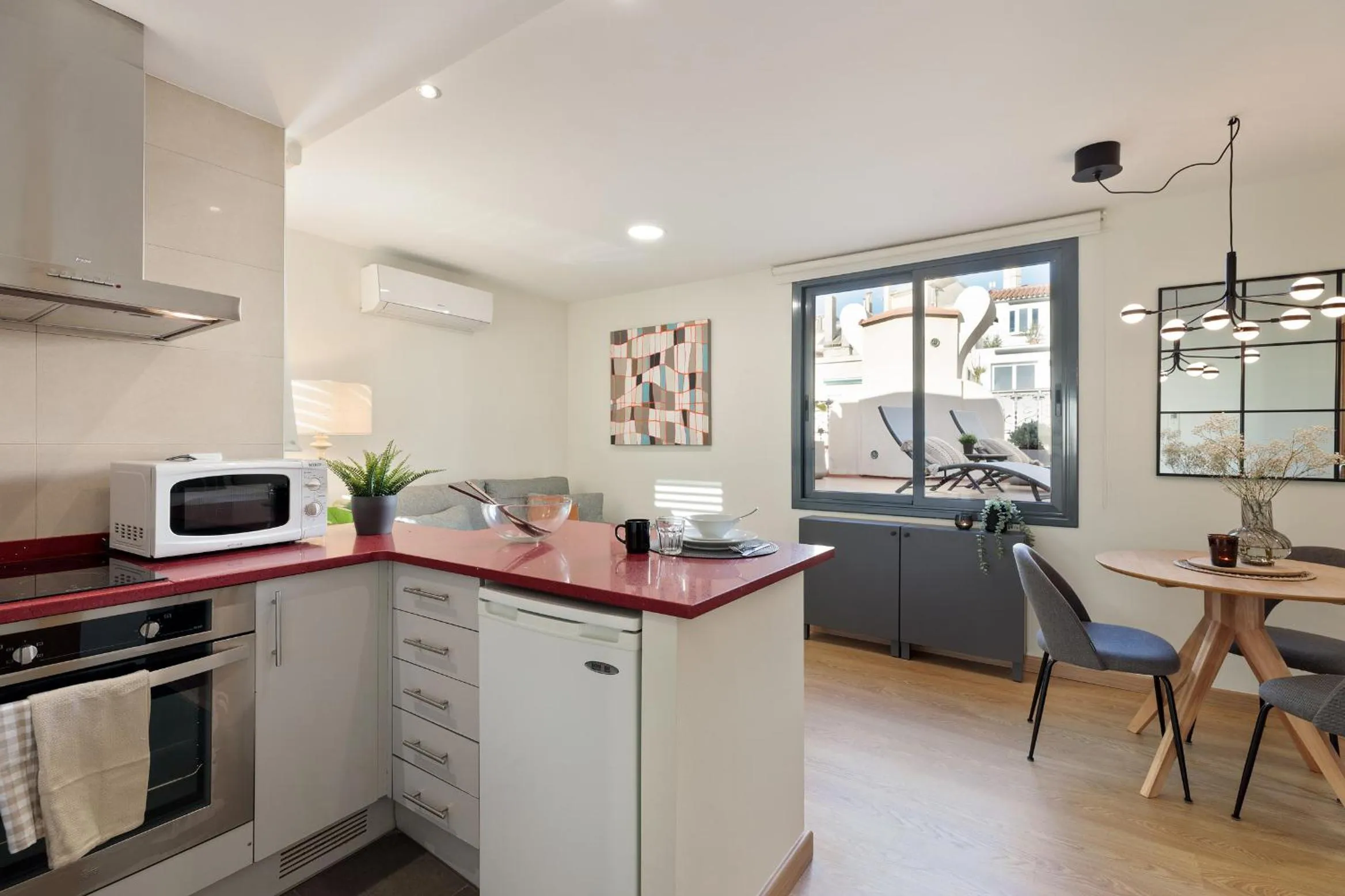 Kitchen or kitchenette in Apartments Barcelona & Home Deco Eixample