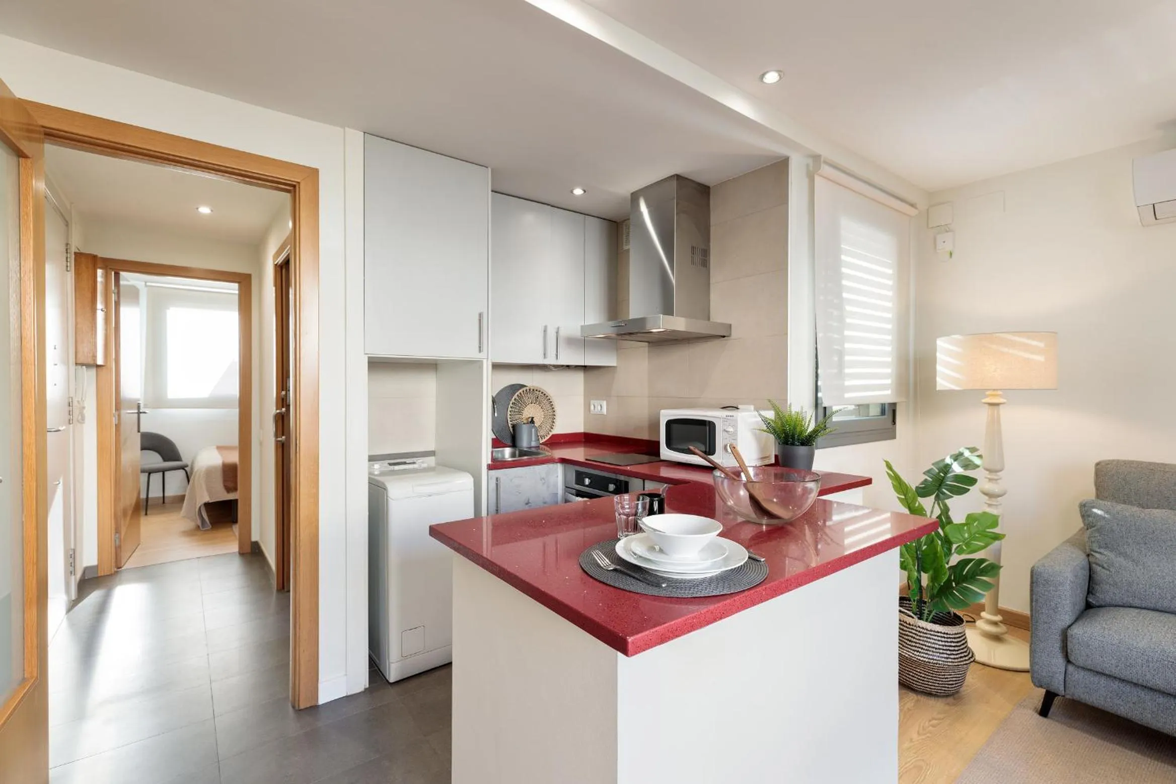 Kitchen or kitchenette in Apartments Barcelona & Home Deco Eixample