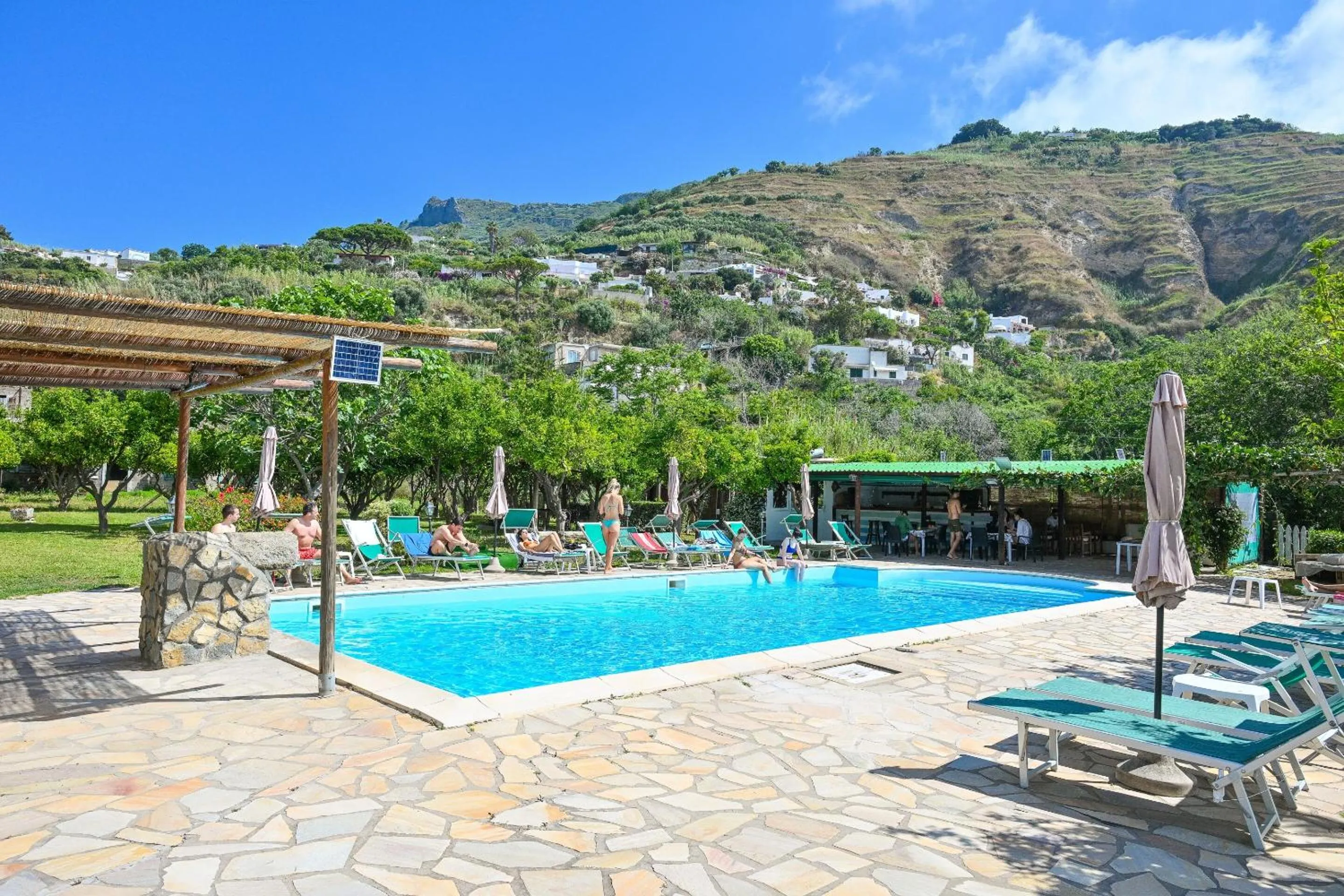 Pool view in Tenuta Villa Tara