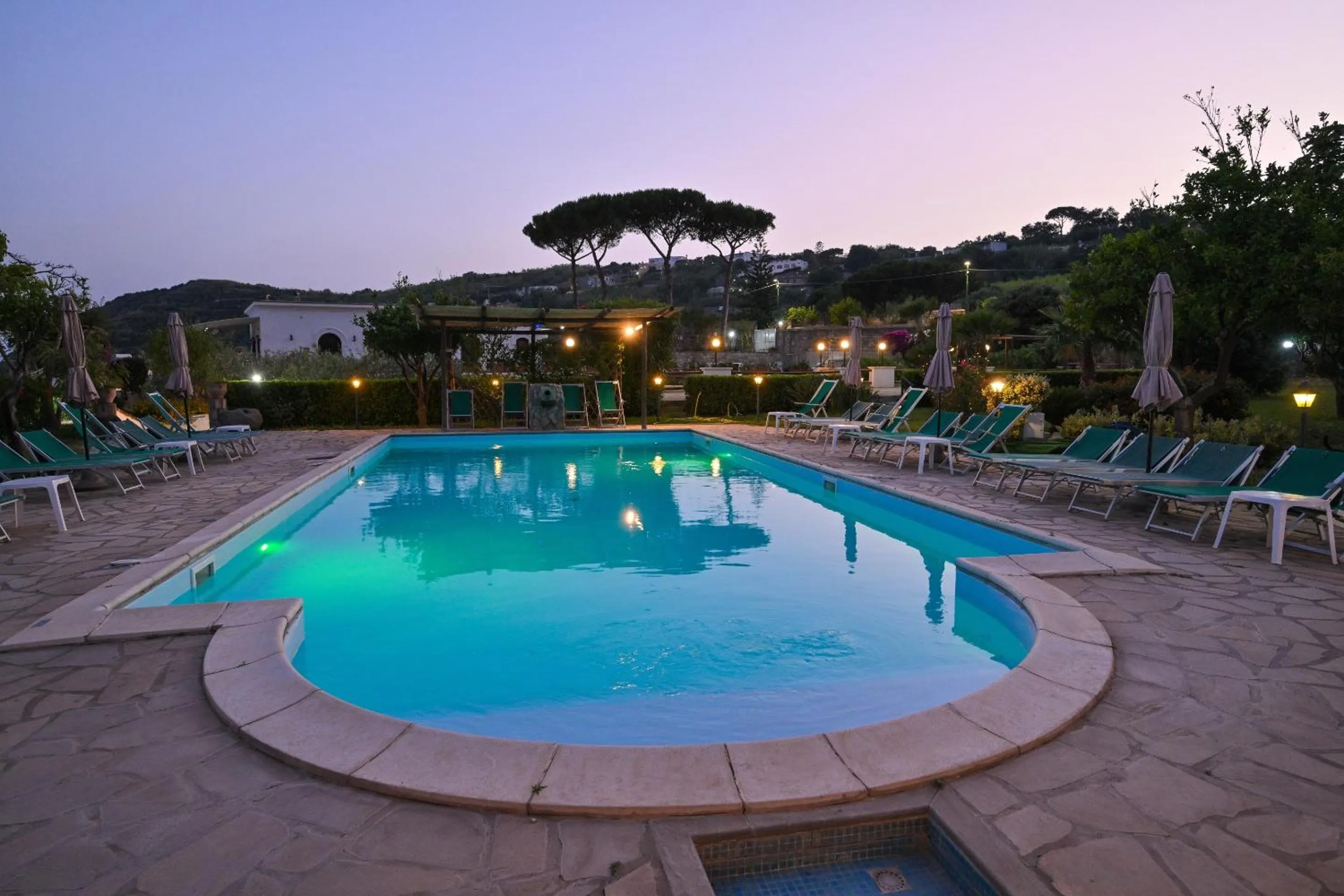 Pool view in Tenuta Villa Tara