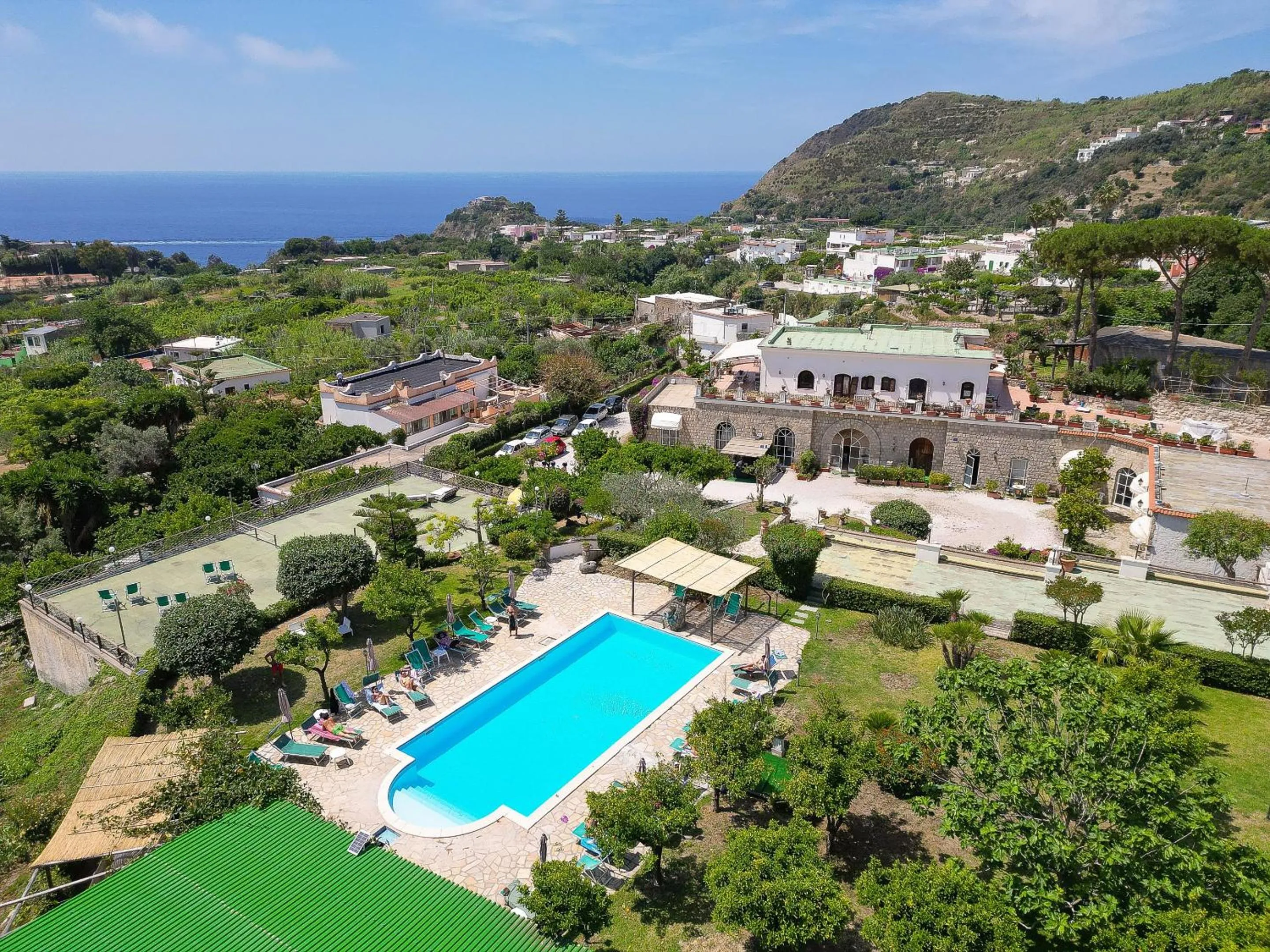 Pool view in Tenuta Villa Tara