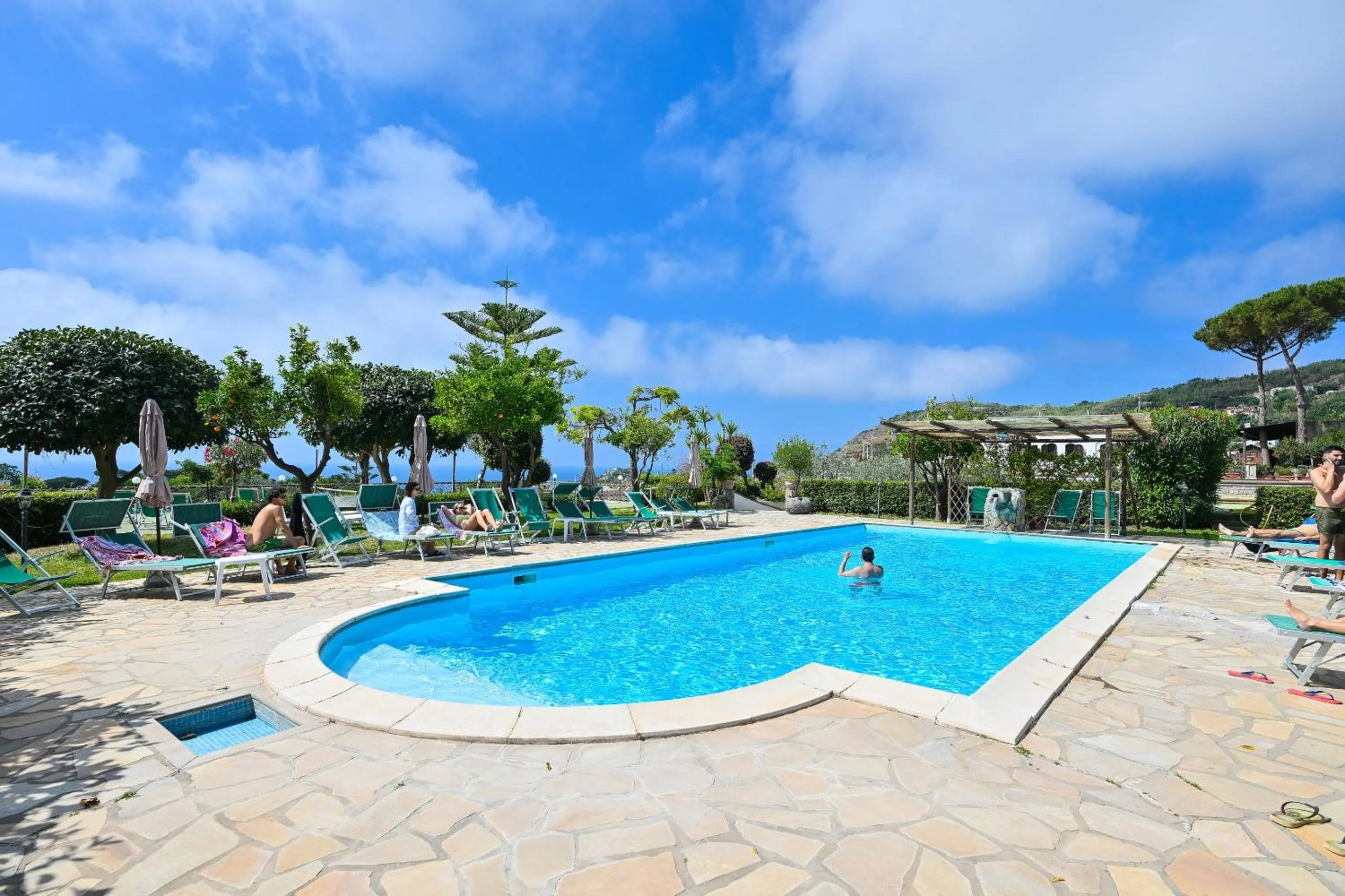 Pool view in Tenuta Villa Tara