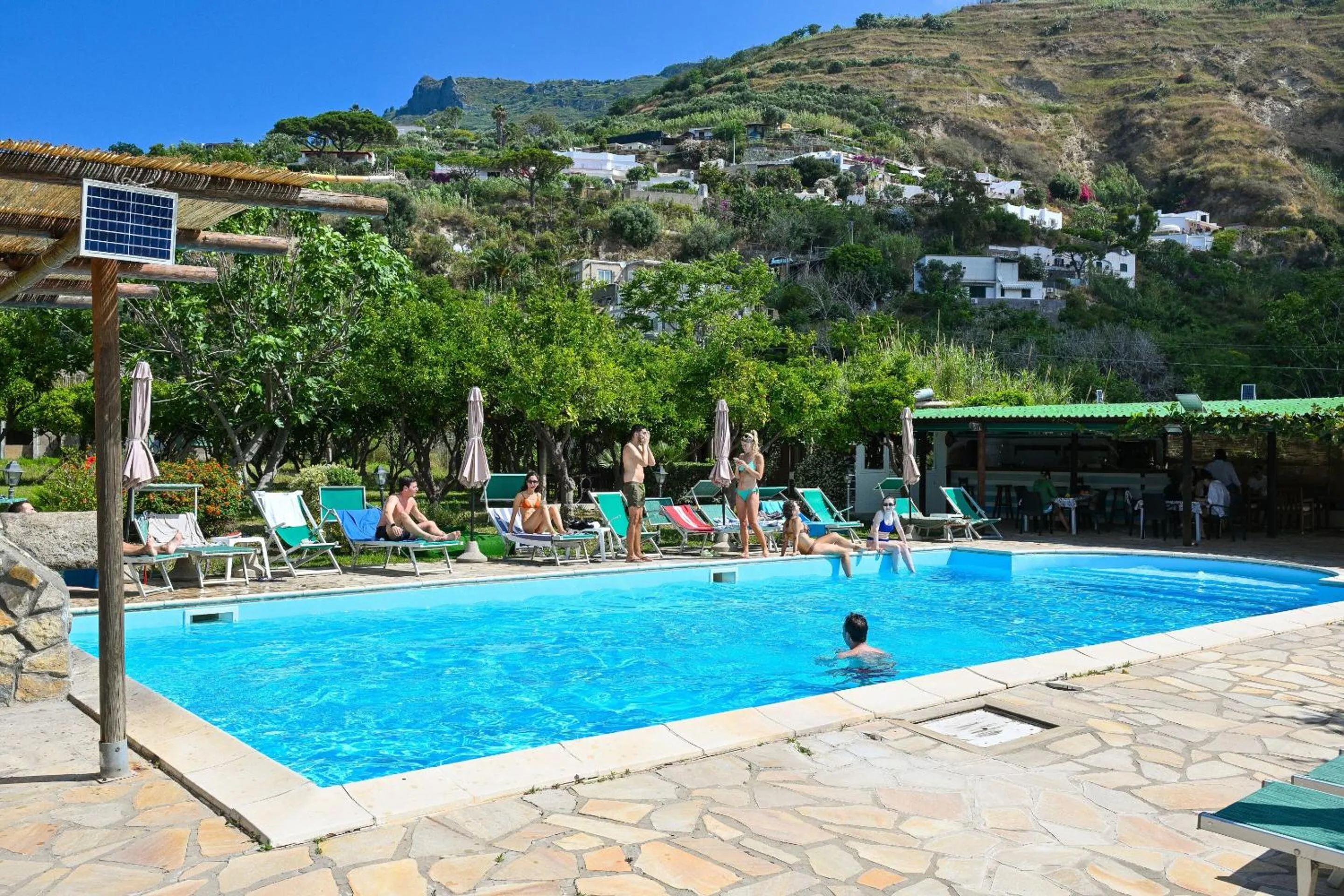 Pool view in Tenuta Villa Tara