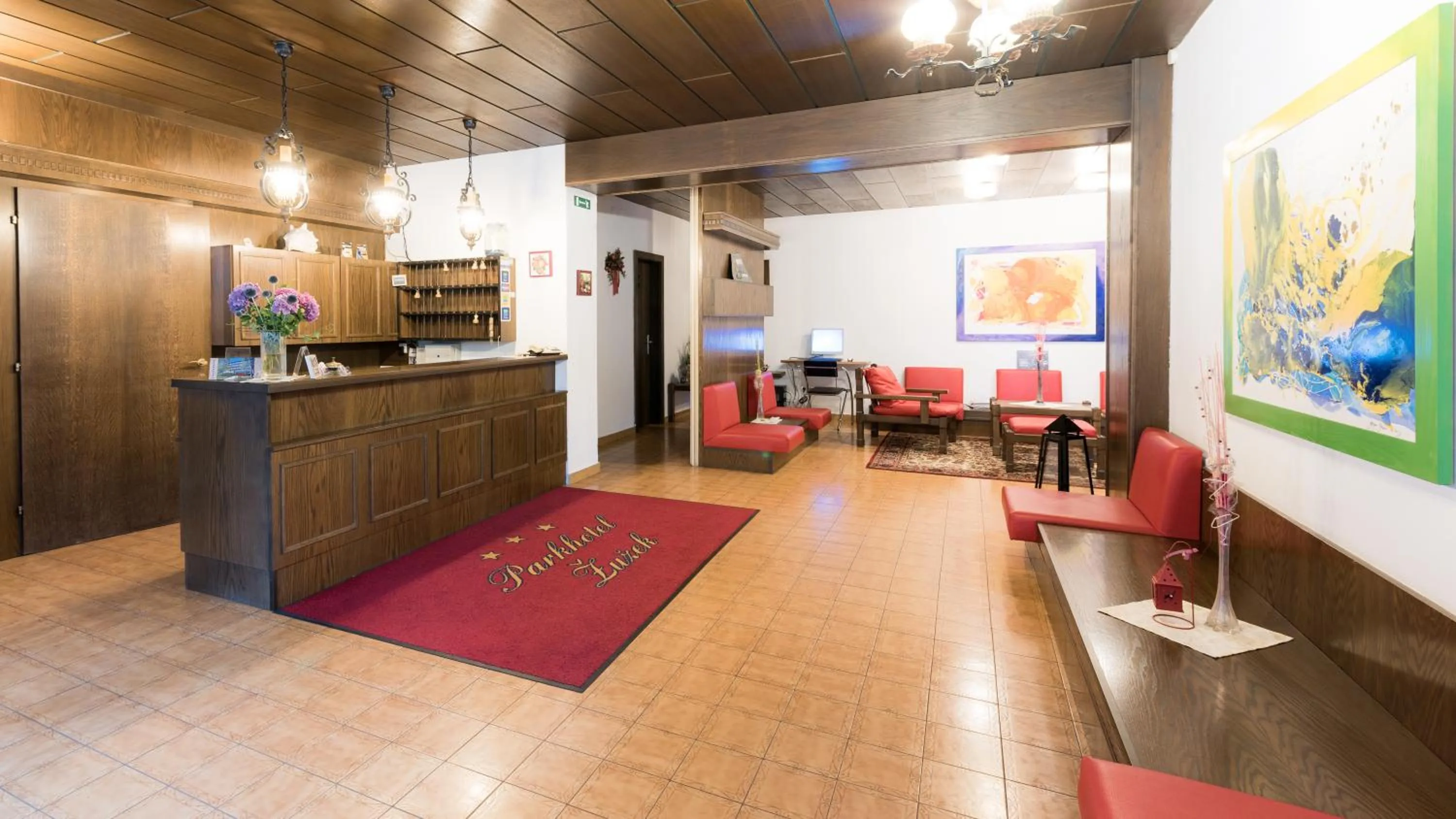 Lobby or reception in Parkhotel Zuzek
