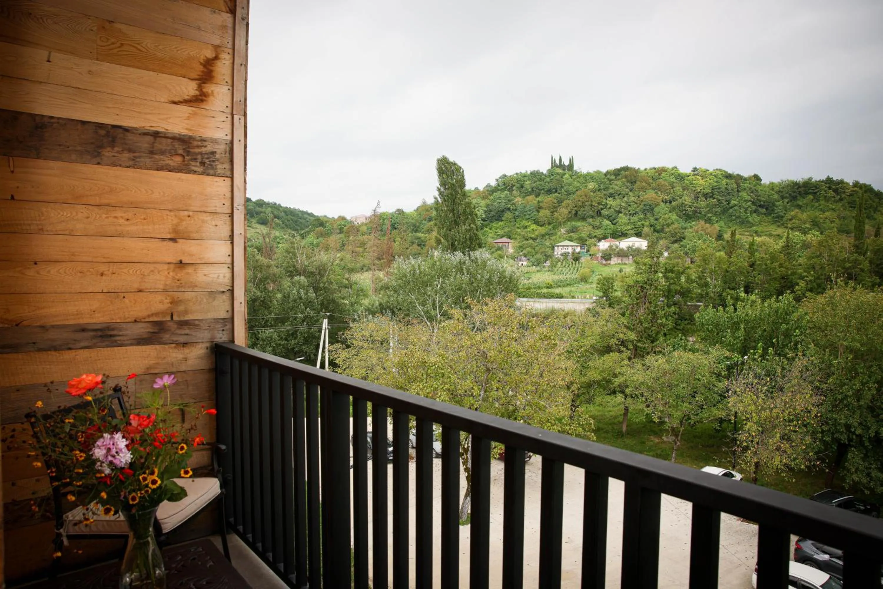 Balcony/Terrace in Ethno Sazano Hotel