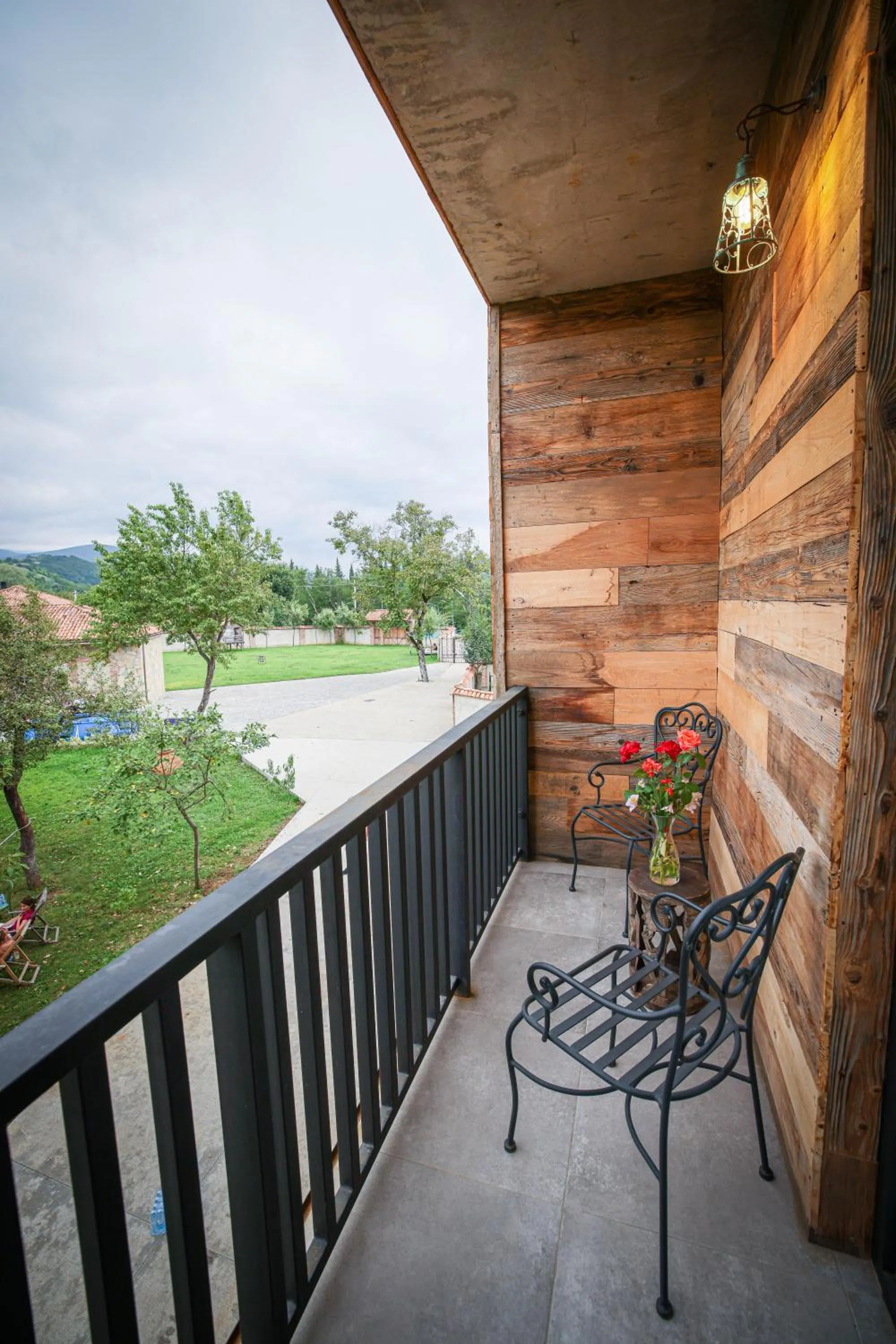 Balcony/Terrace in Ethno Sazano Hotel