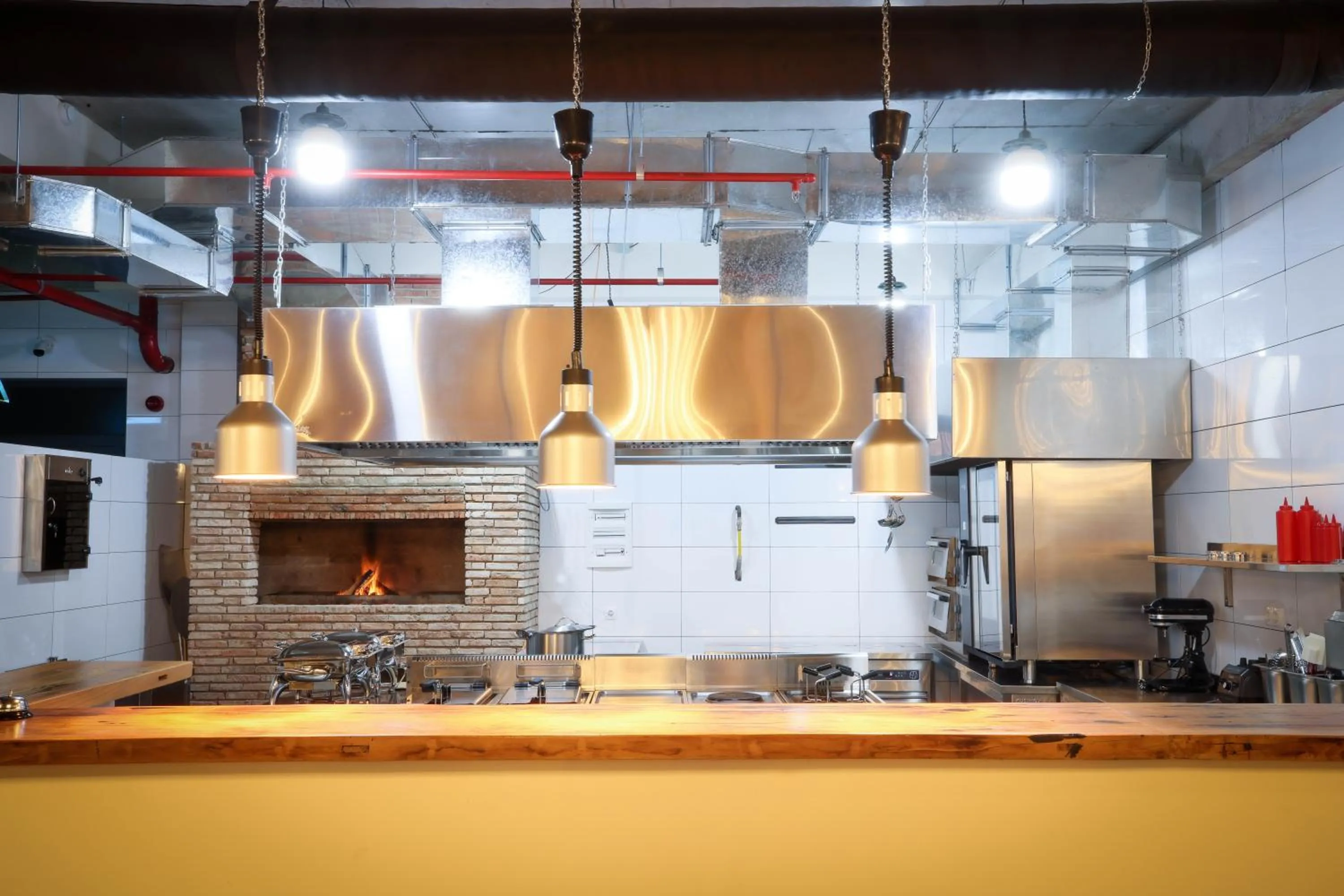 Kitchen or kitchenette in Ethno Sazano Hotel