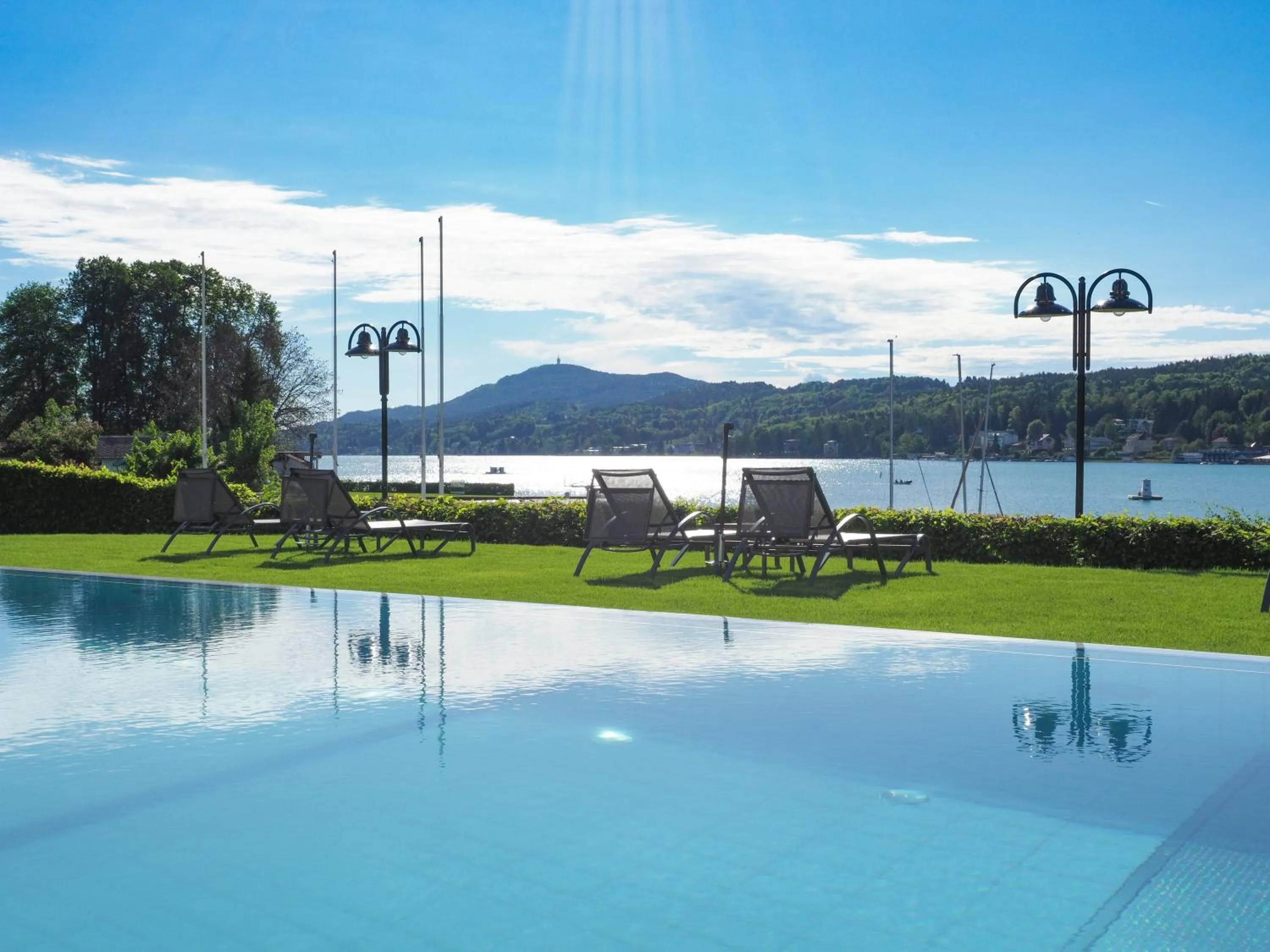 Swimming pool in Seehotel Engstler