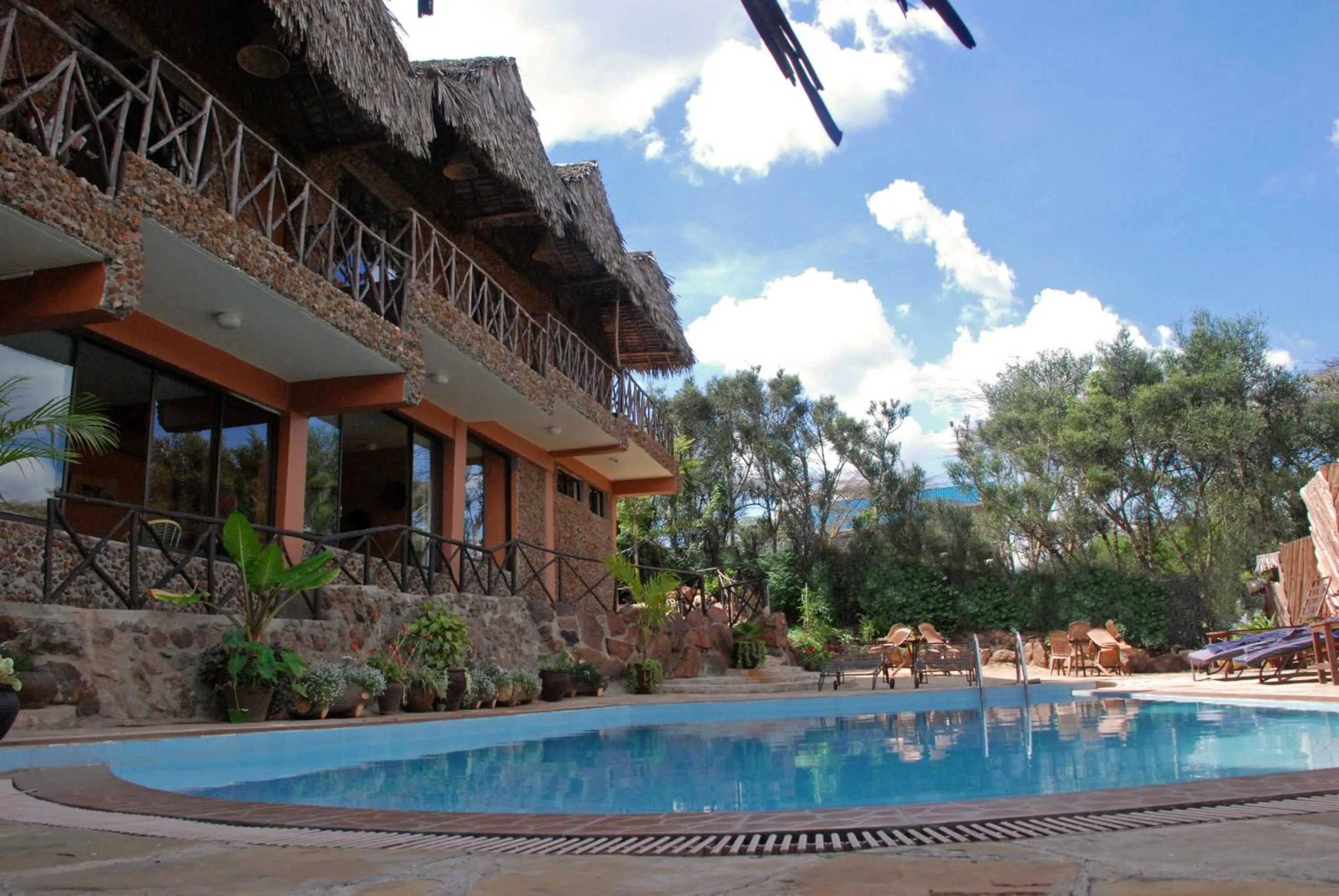 Swimming pool in Osoita Lodge