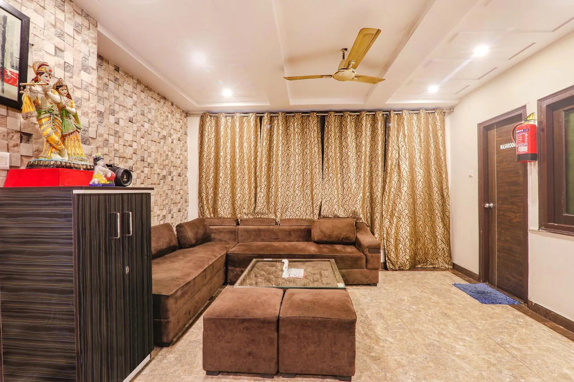 Seating area in FabHotel The Villa