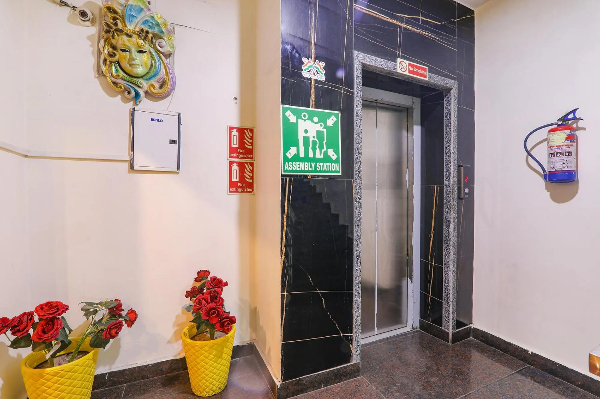 elevator in FabHotel The Villa