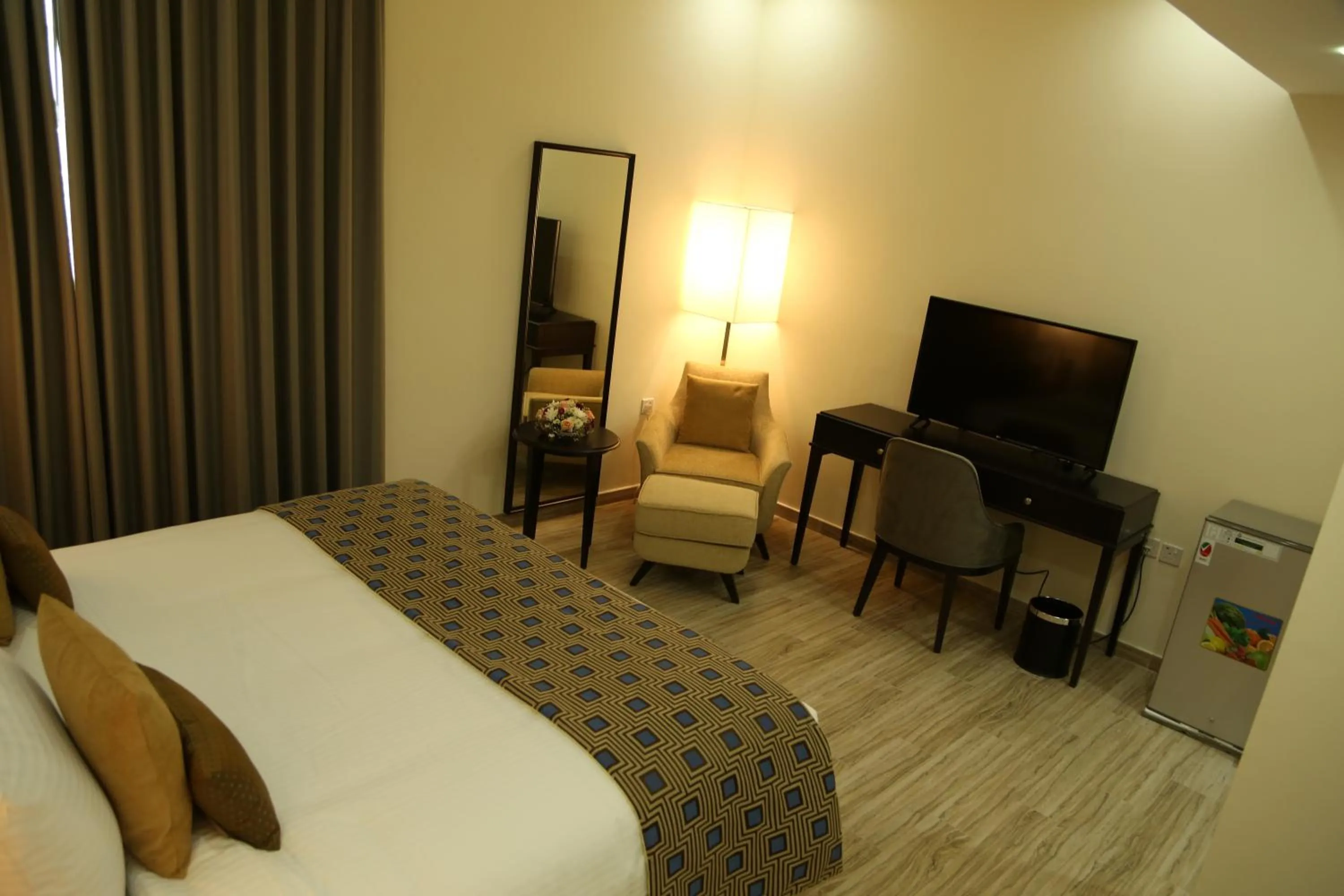 Bedroom, Bed in Uptown Hotel Apartment Fujairah By Gewan