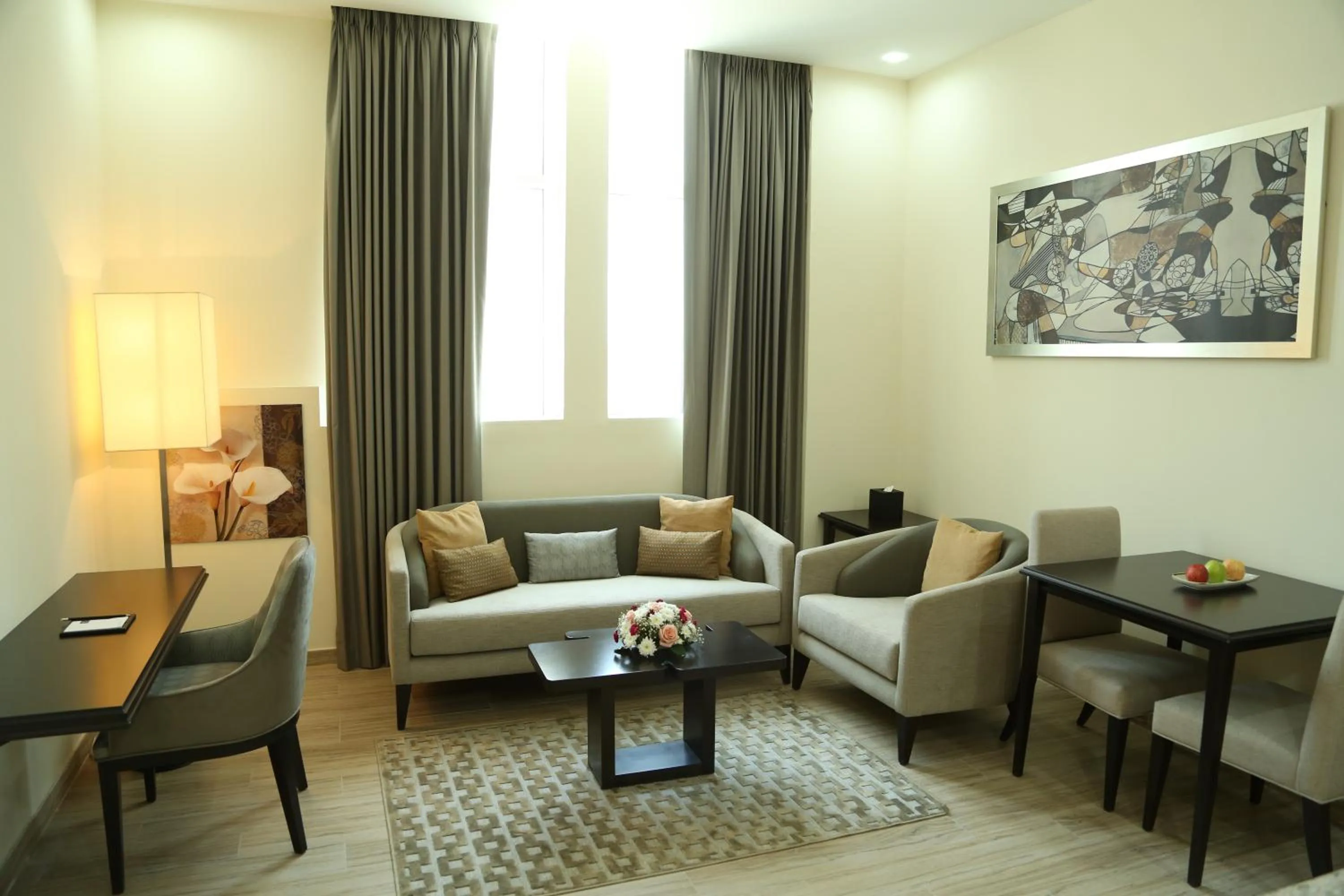 Living room in Uptown Hotel Apartment Fujairah By Gewan