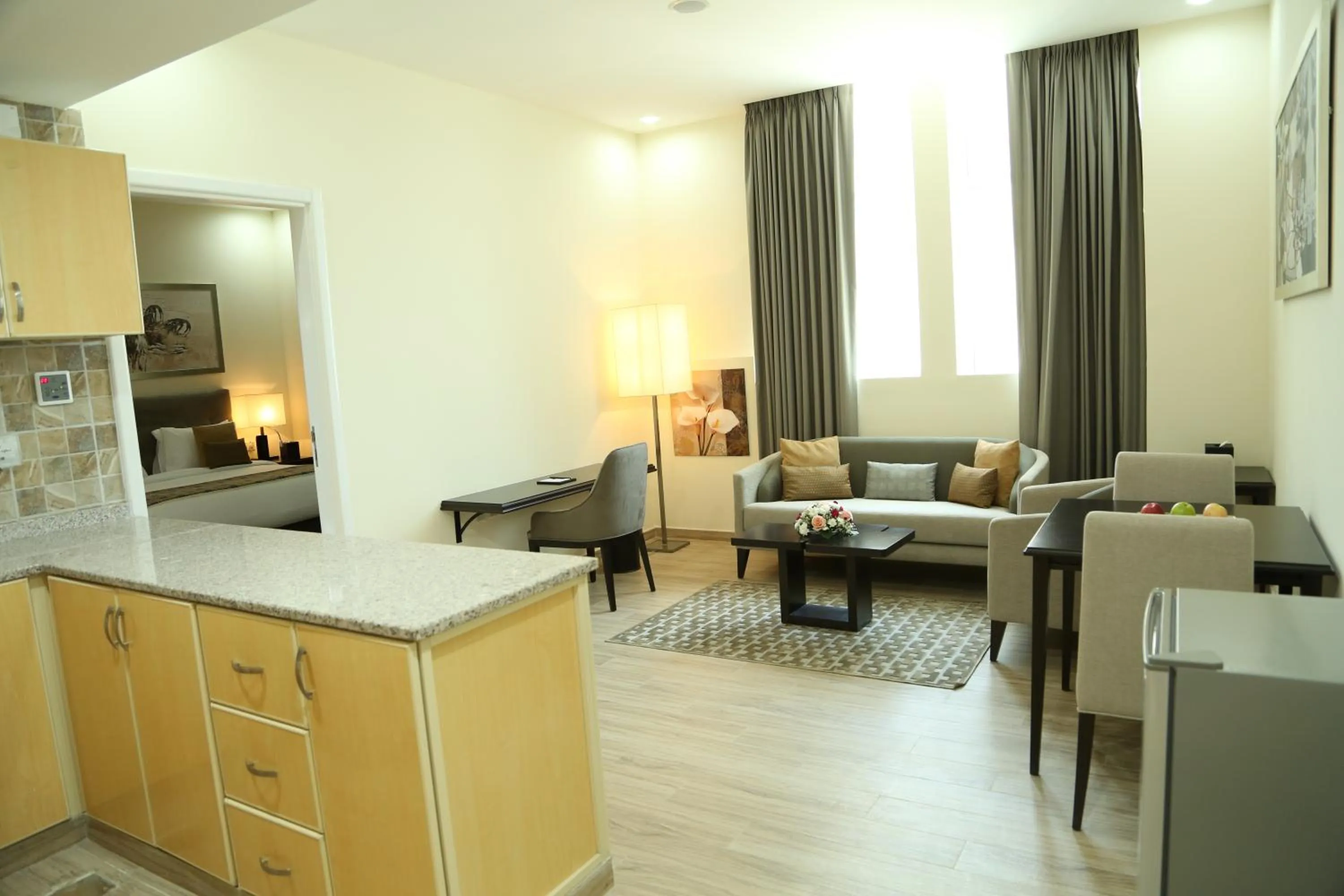 Living room in Uptown Hotel Apartment Fujairah By Gewan