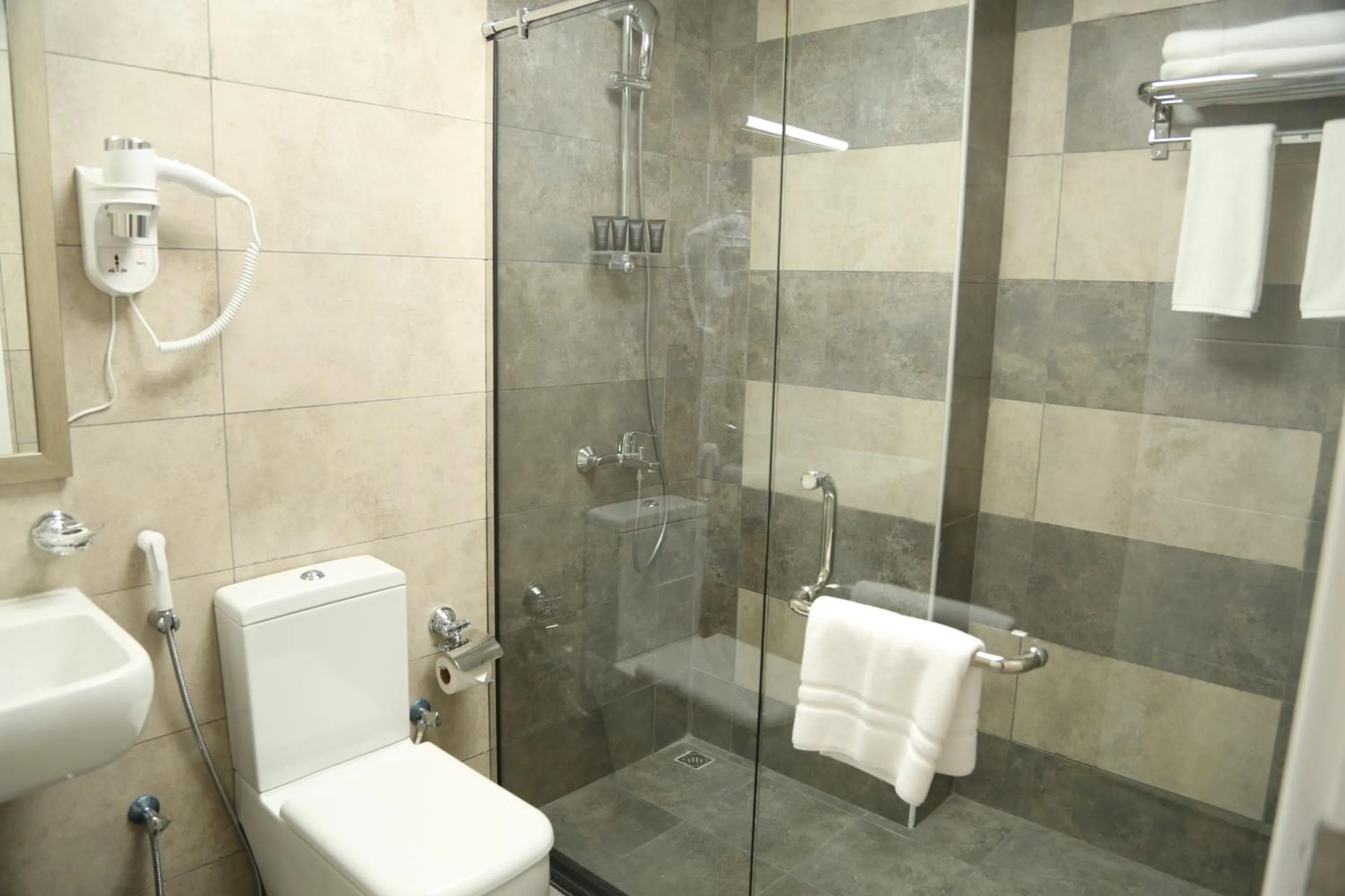 Bathroom in Uptown Hotel Apartment Fujairah By Gewan