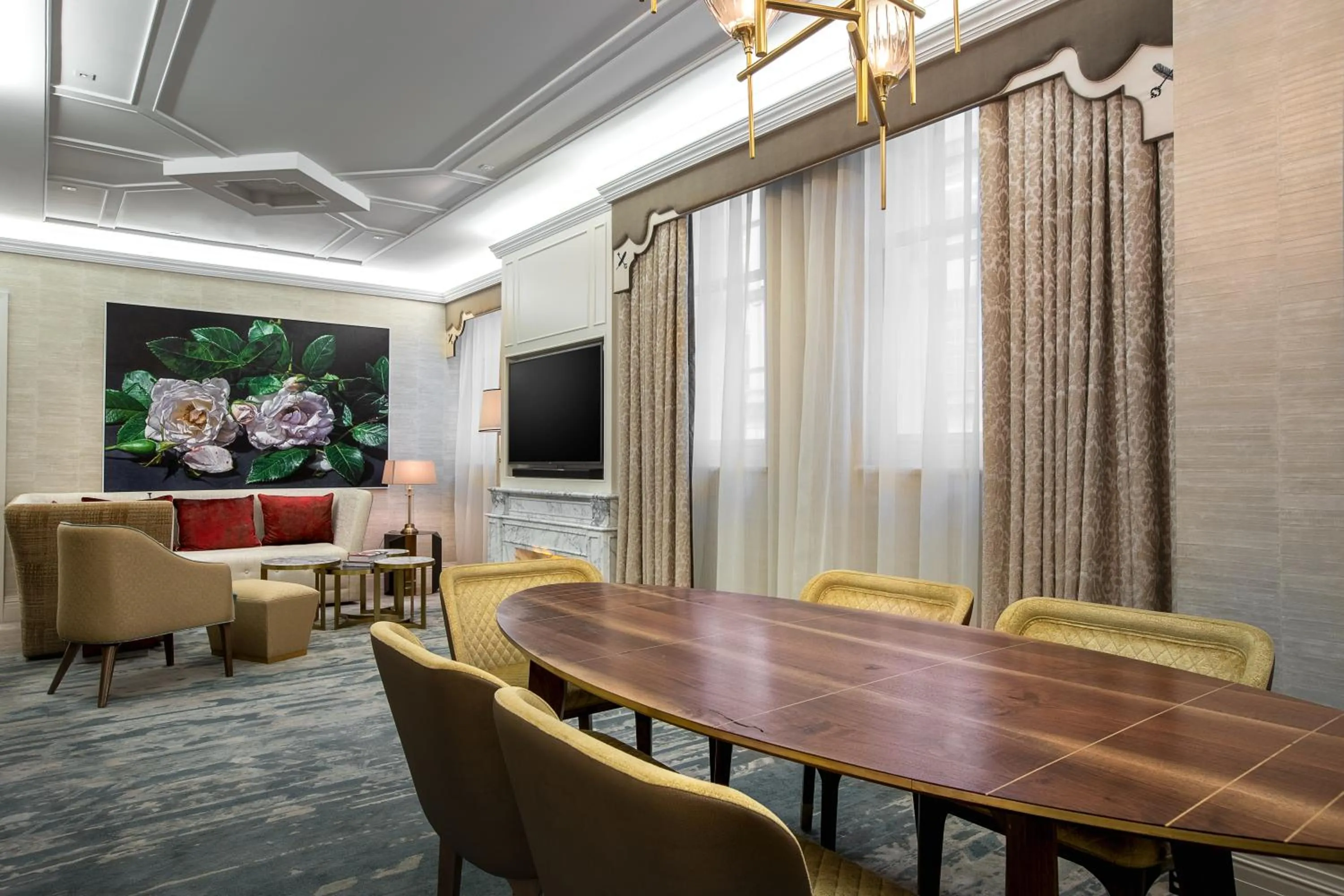 Living room in Great Scotland Yard Hotel, part of Hyatt