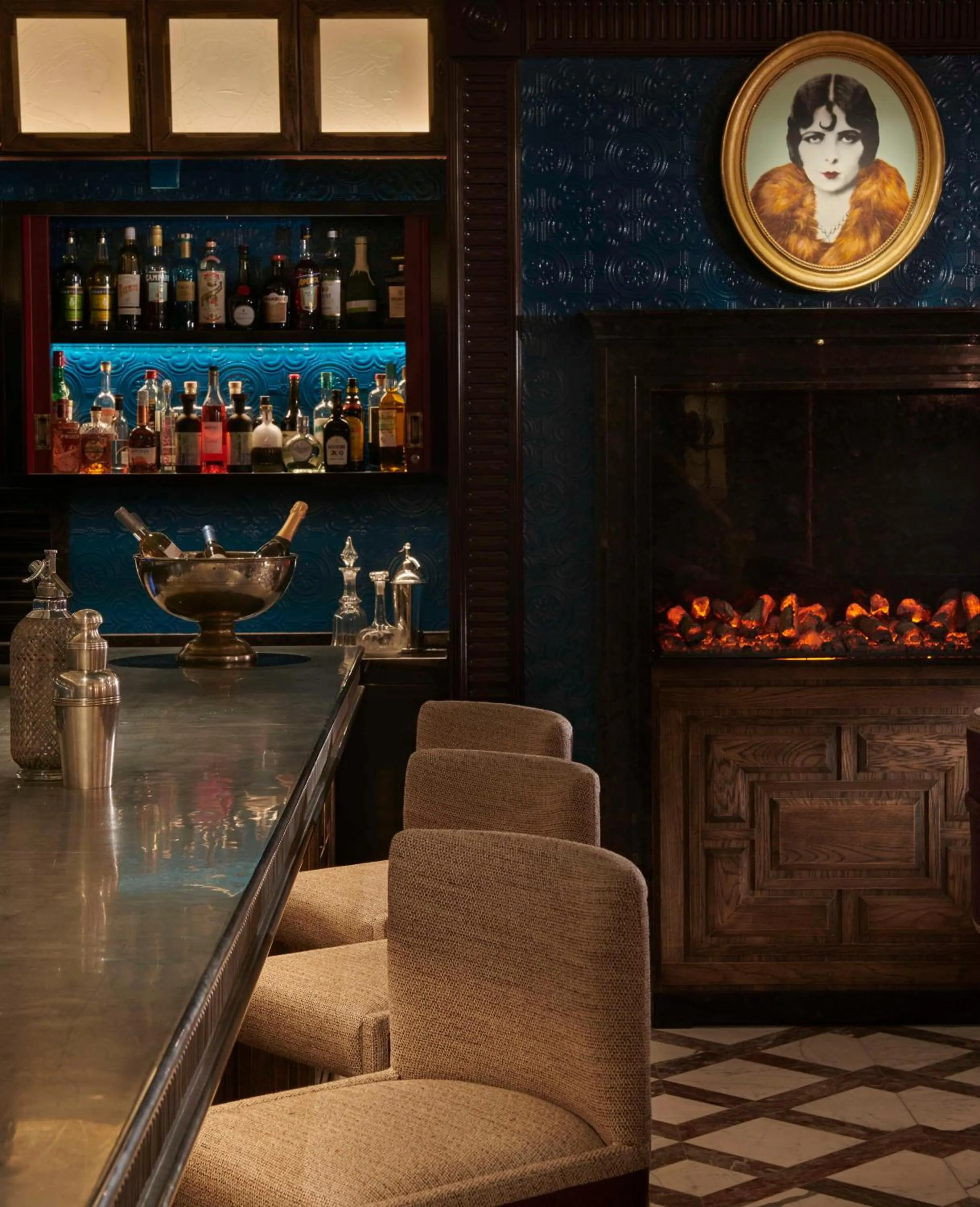 Pool view in Great Scotland Yard Hotel, part of Hyatt