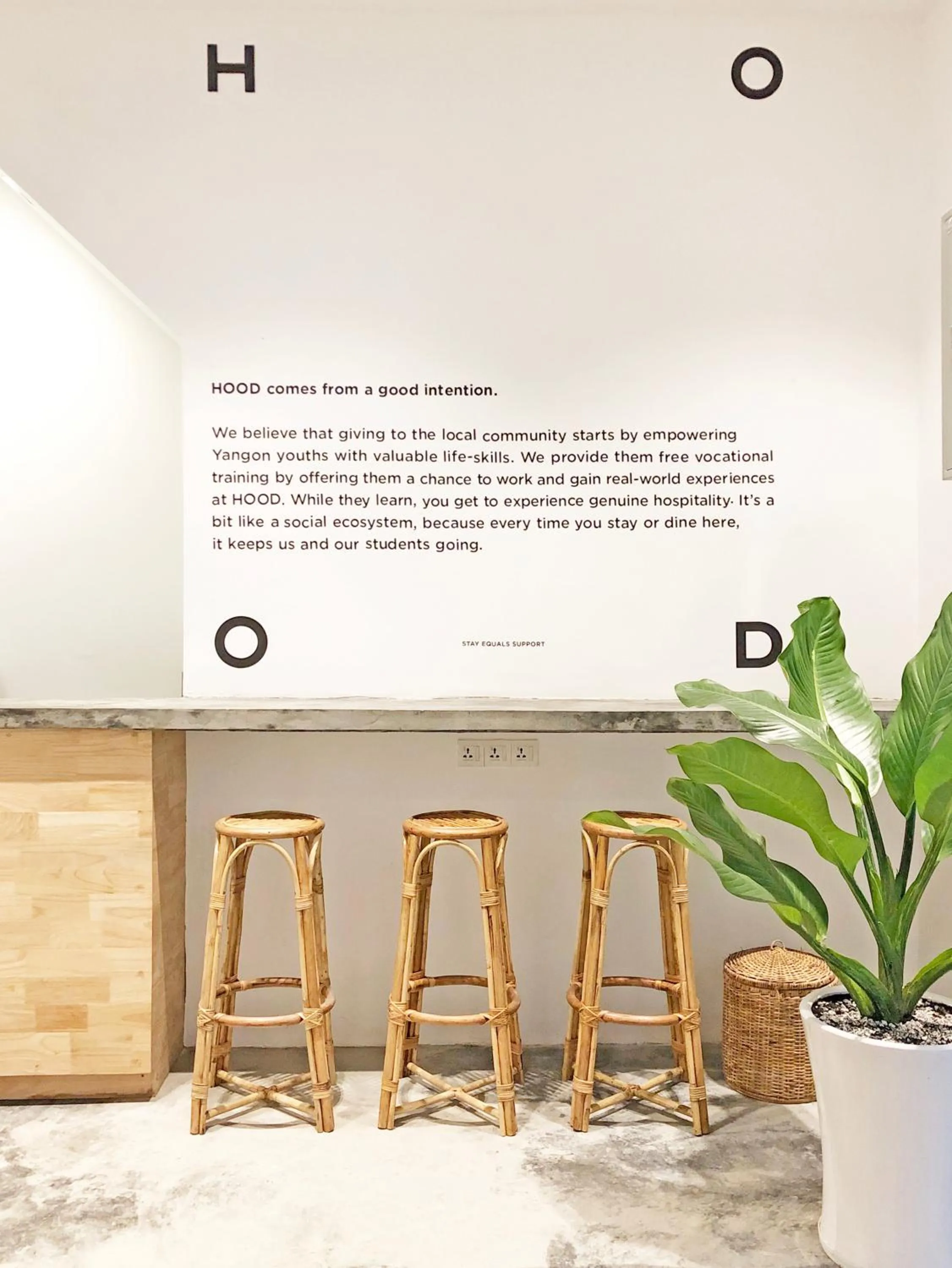 Lobby or reception in HOOD Hostel