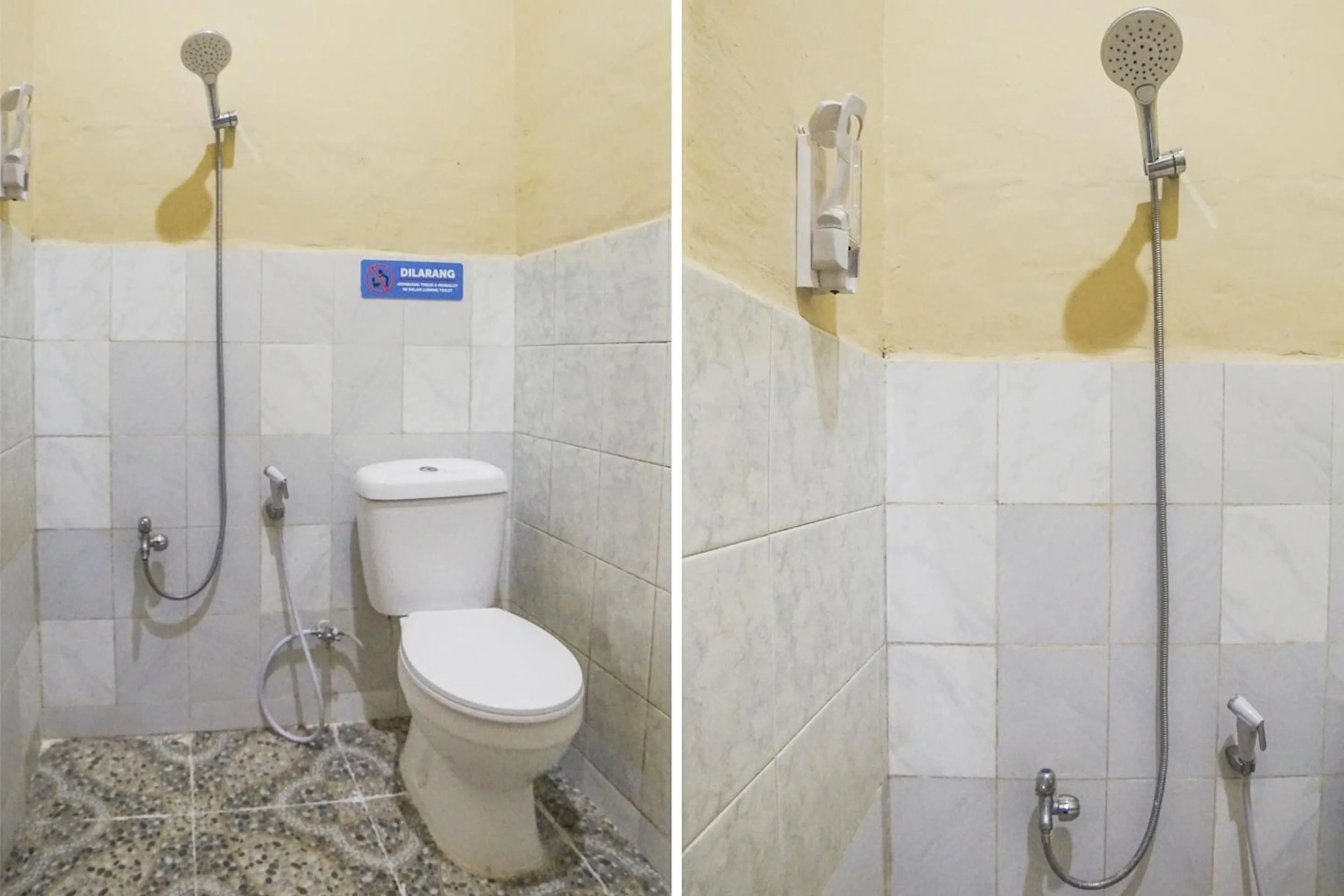 Bathroom in Hotel O Sky Residence Mawar