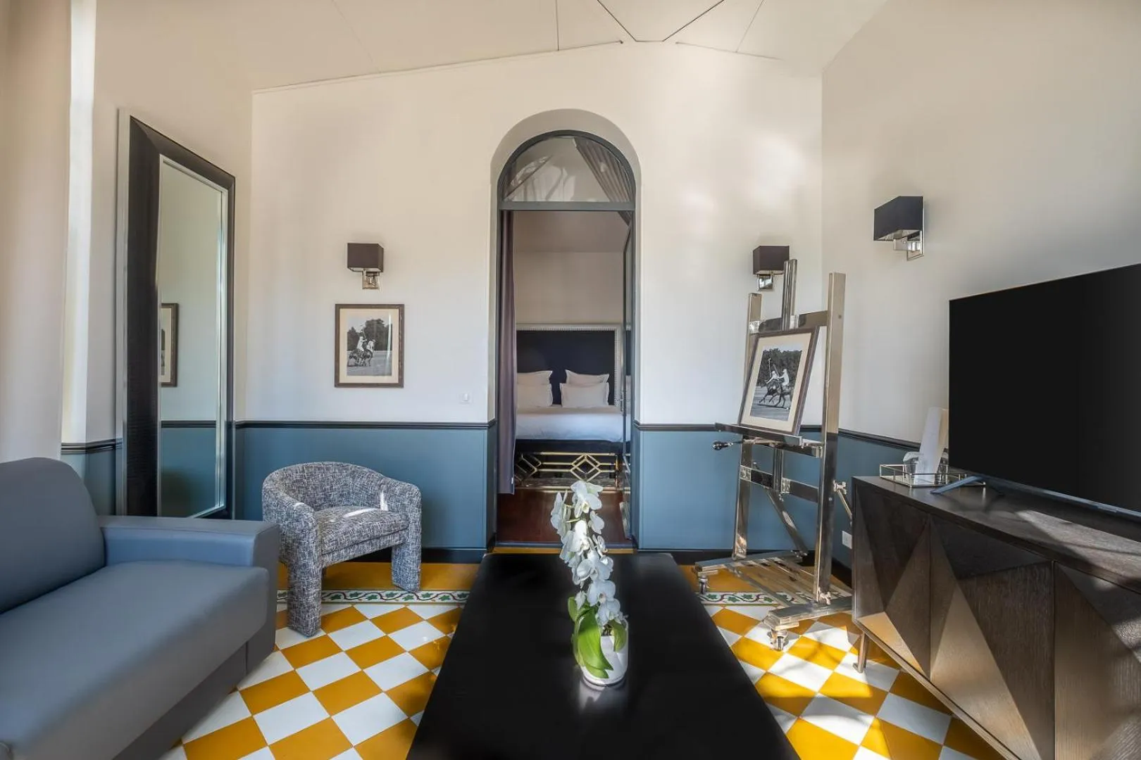 Seating area in La Villa Mauresque