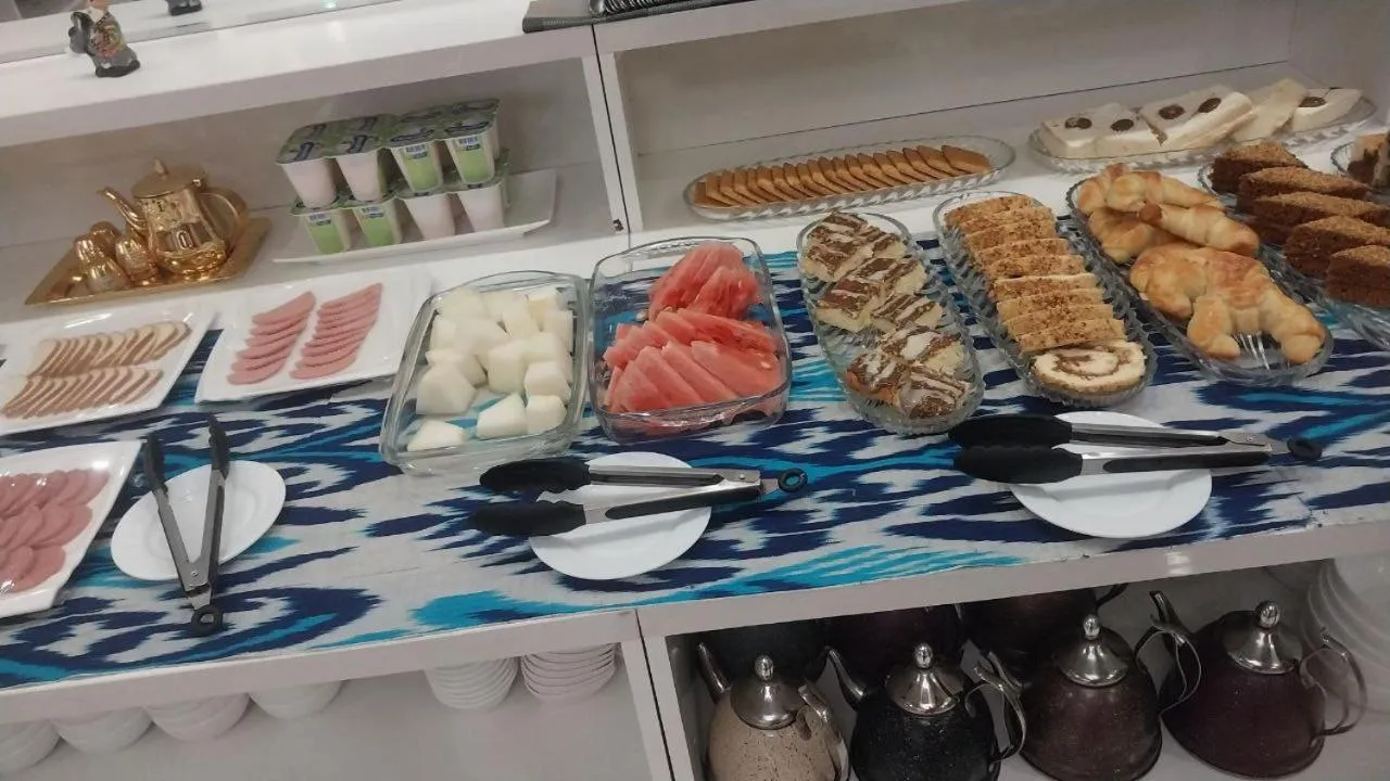 Breakfast in Hotel Khiva Palace