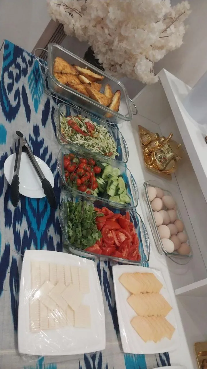 Breakfast in Hotel Khiva Palace