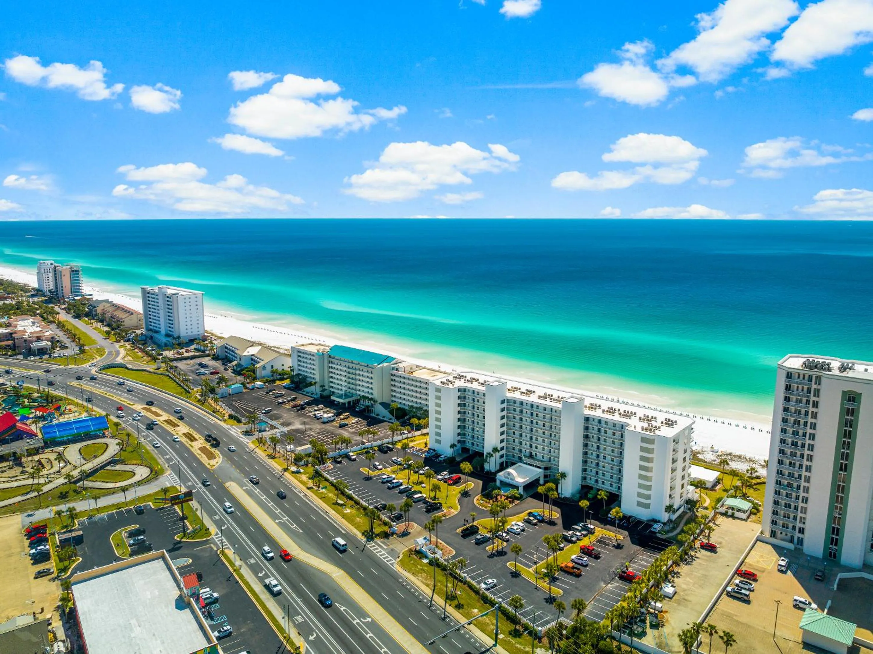 Property building in Sterling Sands Beach Resort by Panhandle Getaways