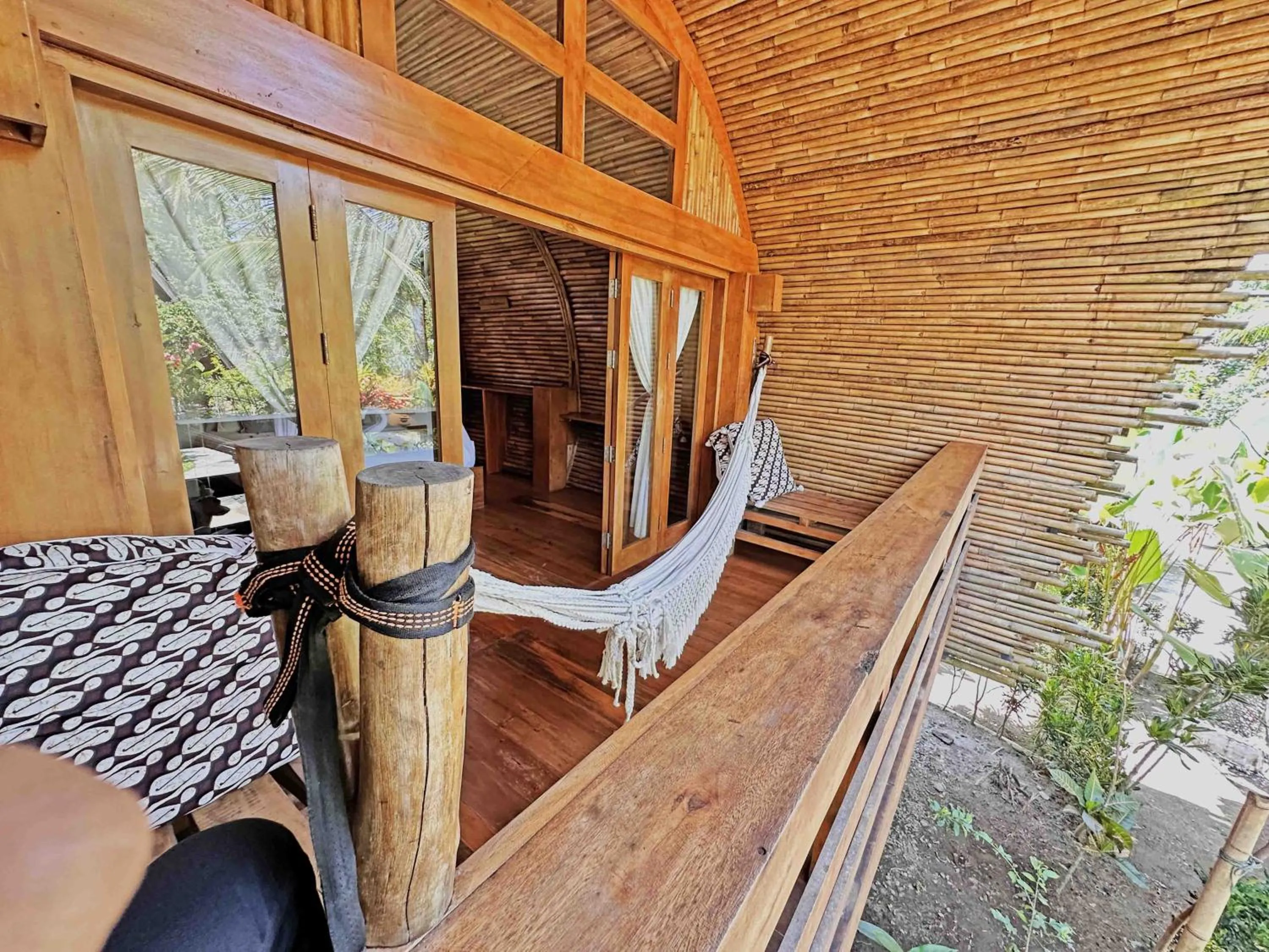 Balcony/Terrace in Lagoona Beach Bungalows - Eco Bungalows Batukaras