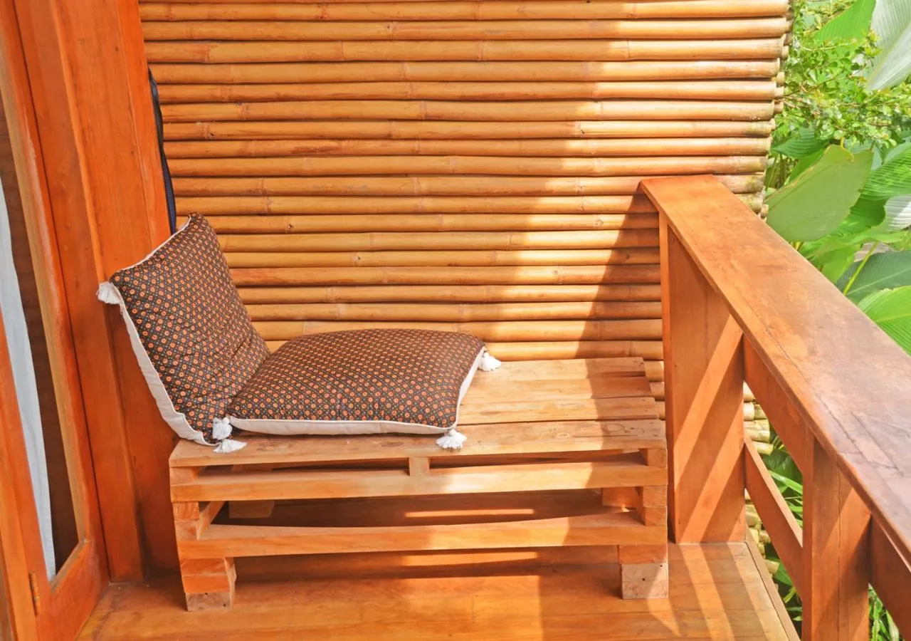 Balcony/Terrace in Lagoona Beach Bungalows - Eco Bungalows Batukaras
