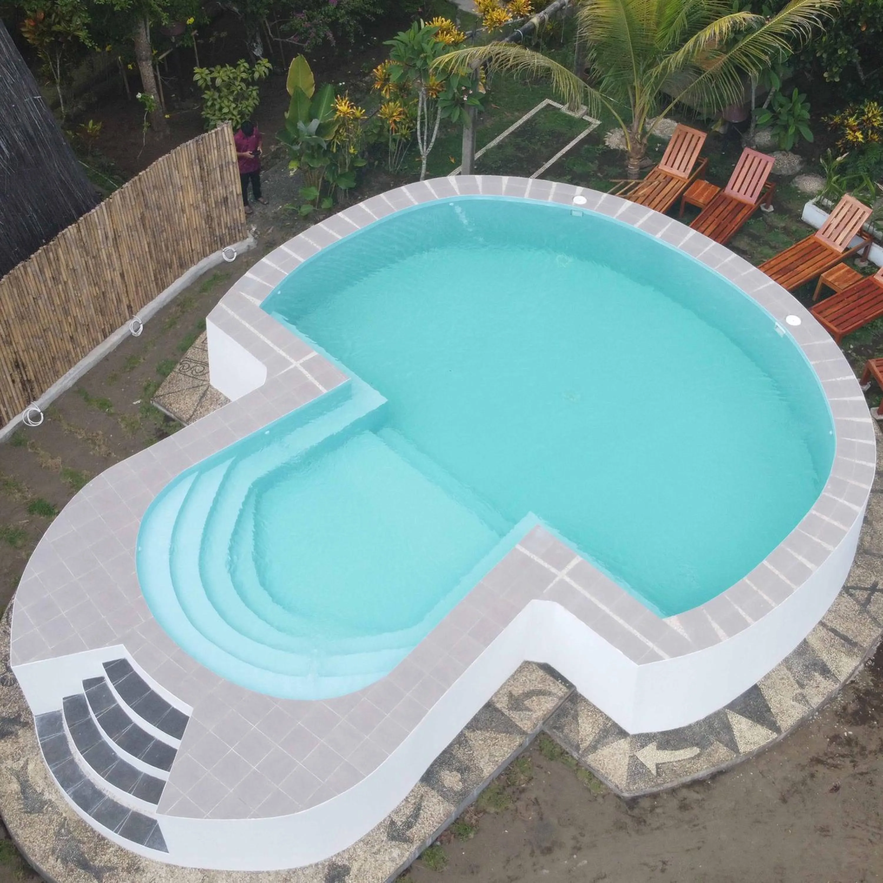 Swimming pool in Lagoona Beach Bungalows - Eco Bungalows Batukaras
