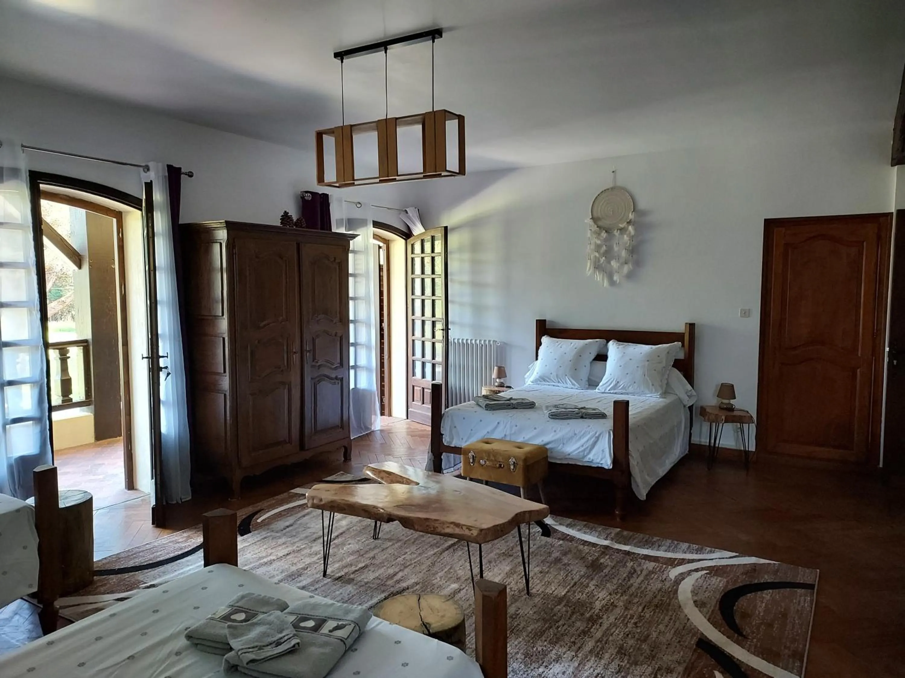 Bedroom, Bed in maison d'hôtes labastide