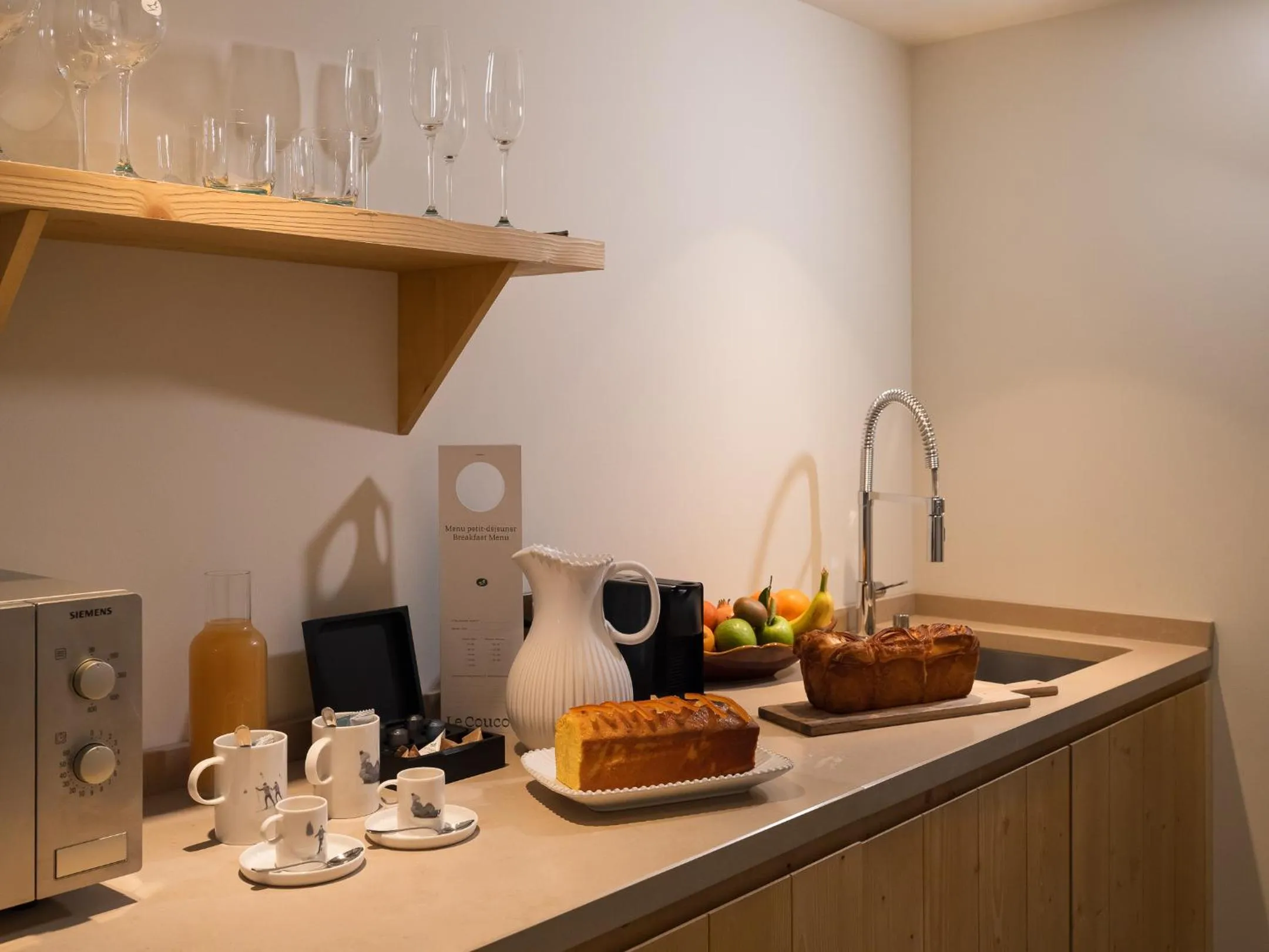 Kitchen or kitchenette in Hotel Le Coucou Méribel