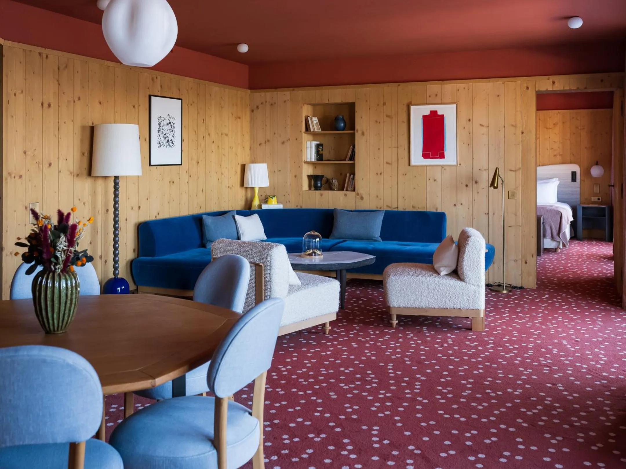 Living room in Hotel Le Coucou Méribel