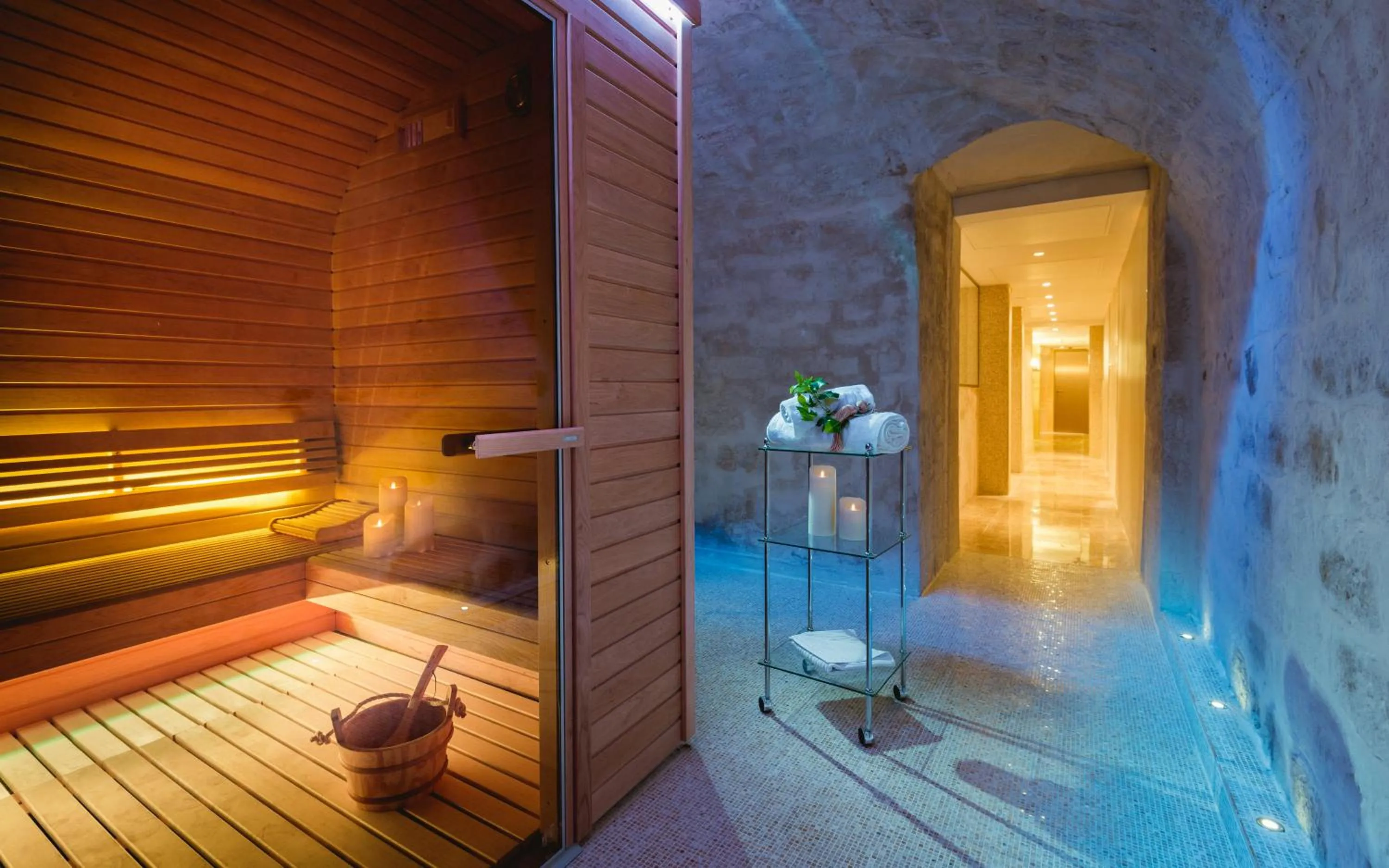 Sauna in Les Jardins Du Marais