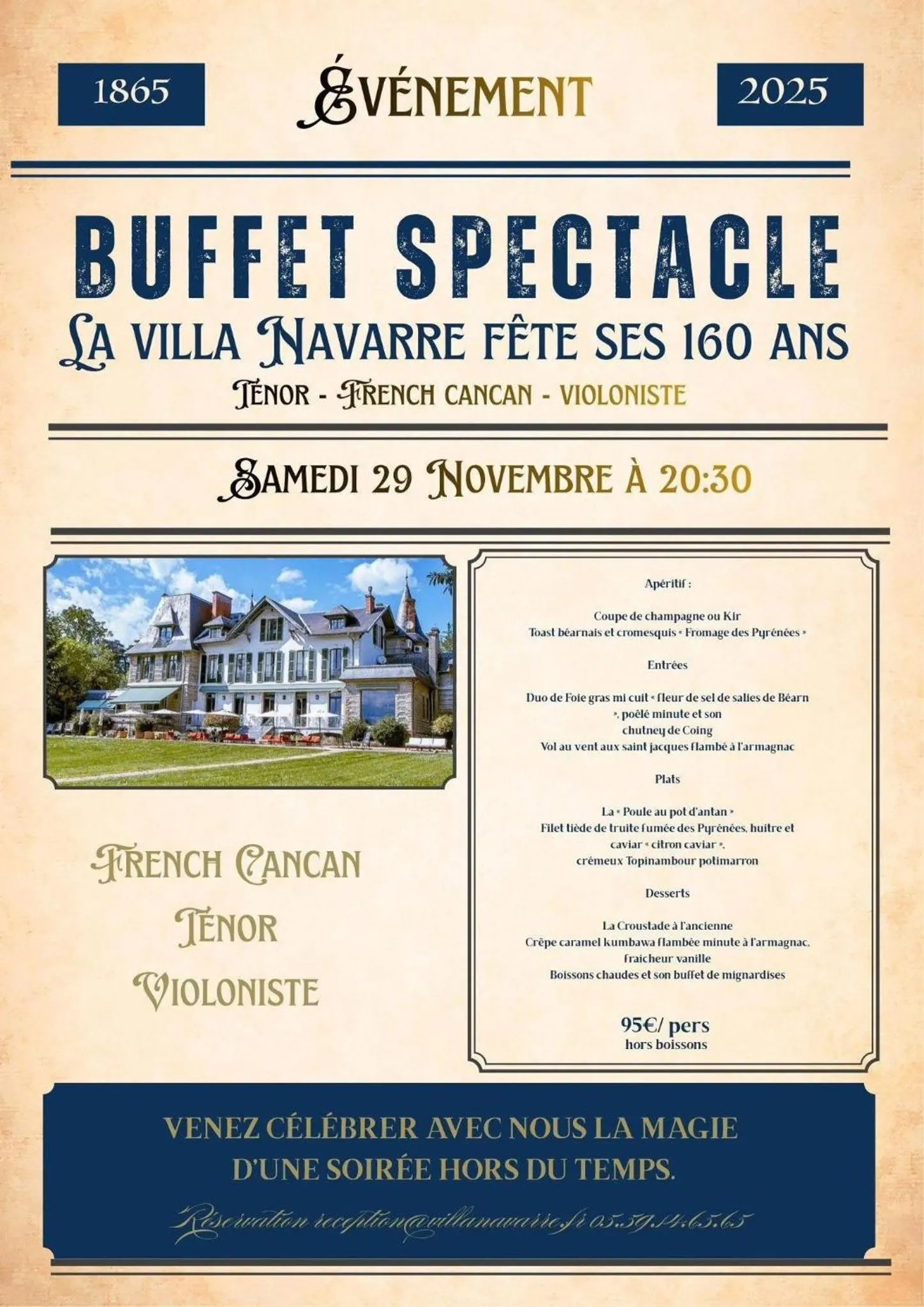 Restaurant/places to eat in Hôtel Villa Navarre